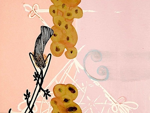 "Bleed" 40 x 30in. image 22 x 30in. Monotype, Chine colle, Hand Painting 2006