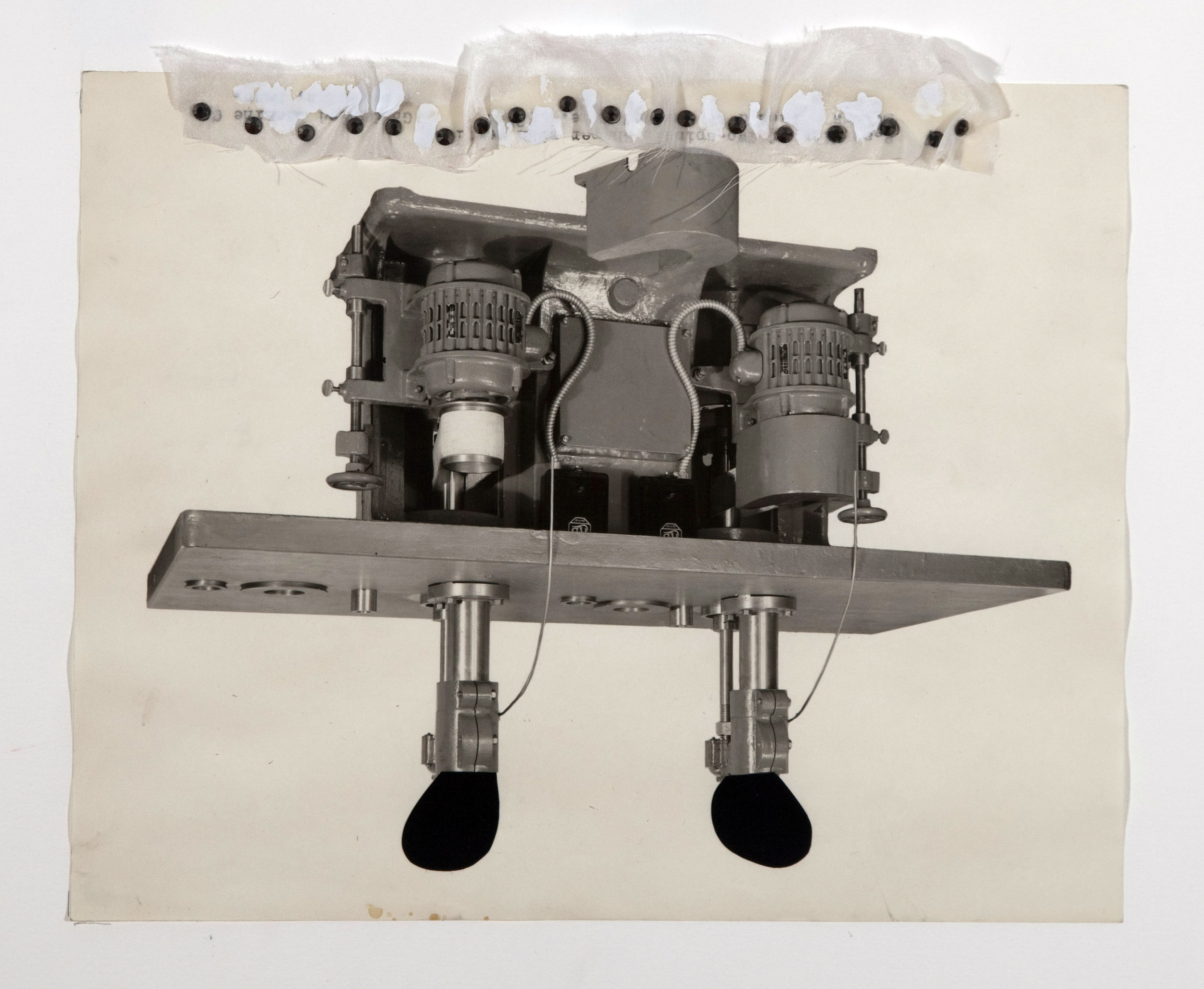 Annex #1 10 x 16in. Mixed media, found photo, ink, whiteout