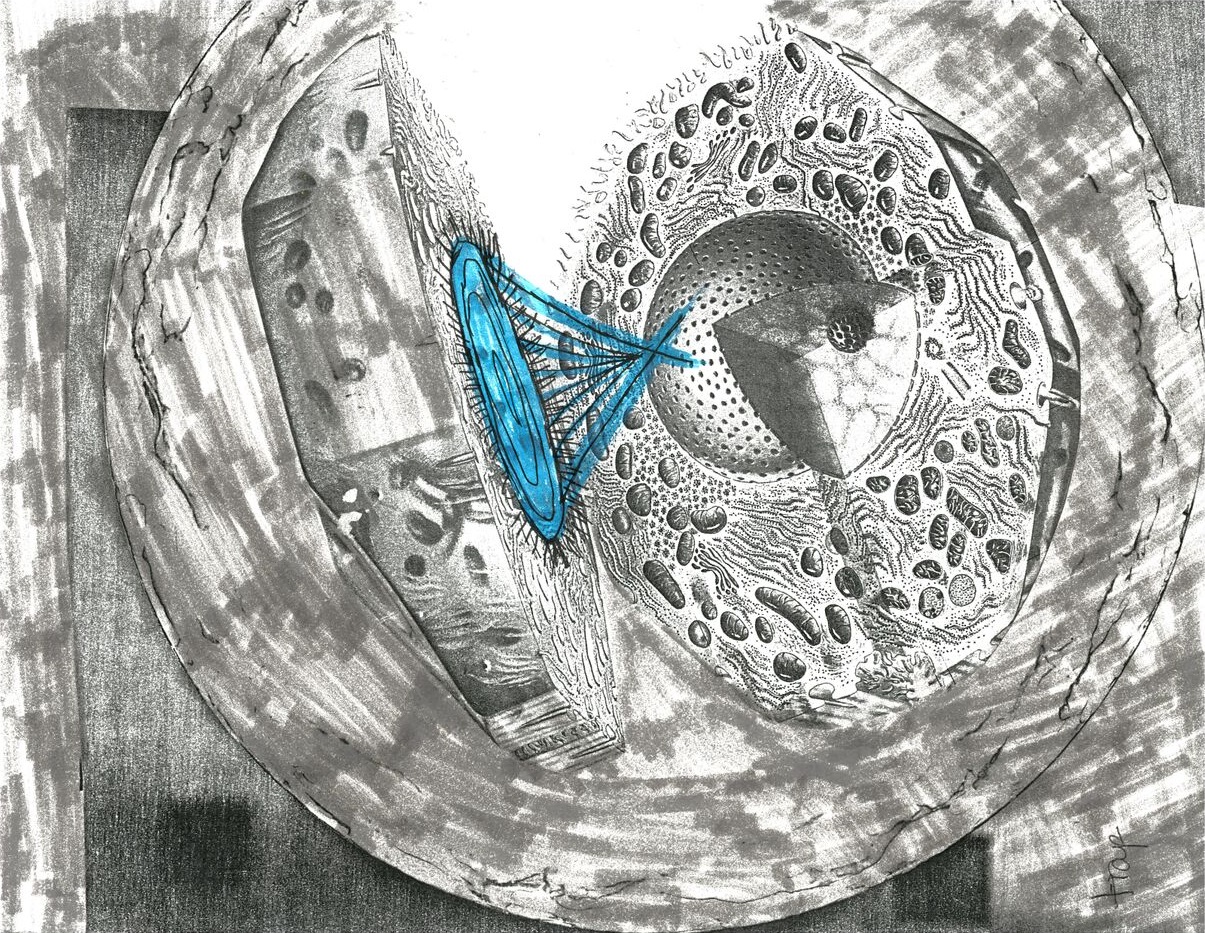 Grown Man 9 X 11 inches collage, ink, archival paper