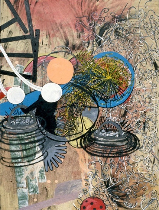 Slouching Towards Mecca 67 x 50 inches acrylic on canvas