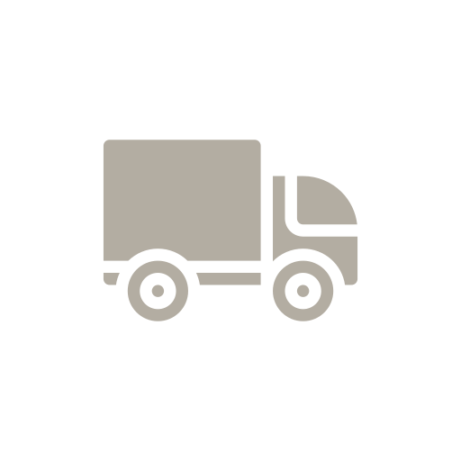 Icon of a delivery truck on a black background.