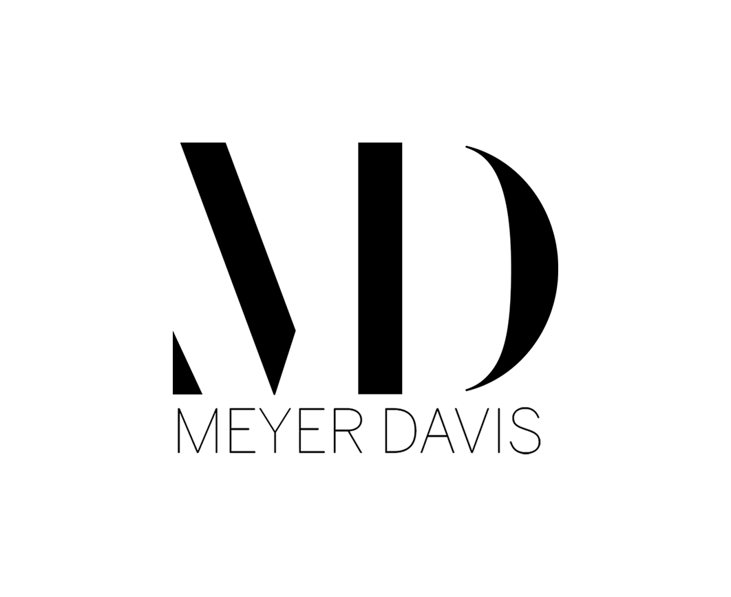 Meyer Davis logo with stylized initials MD above the name Meyer Davis.