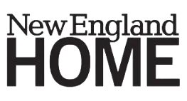 Text reading 'New England HOME' in black font on a white background