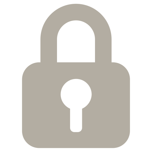 Lock icon representing security or privacy.