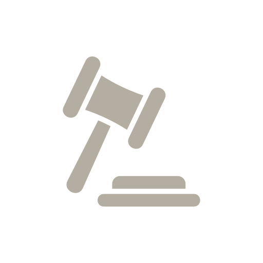 Gavel hitting a sound block, symbolizing a legal or judicial decision.