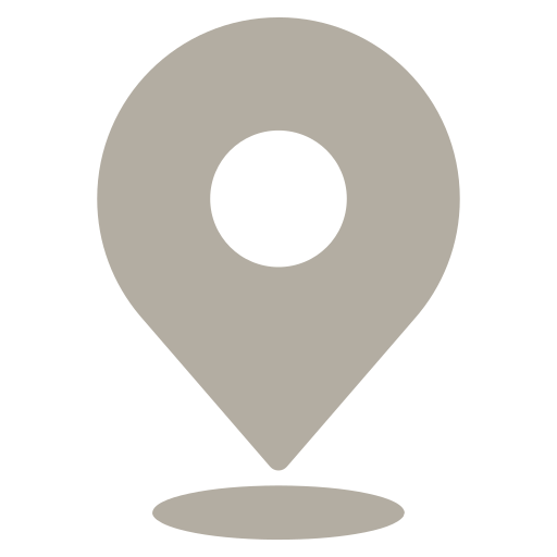 Map location pin icon on black background.
