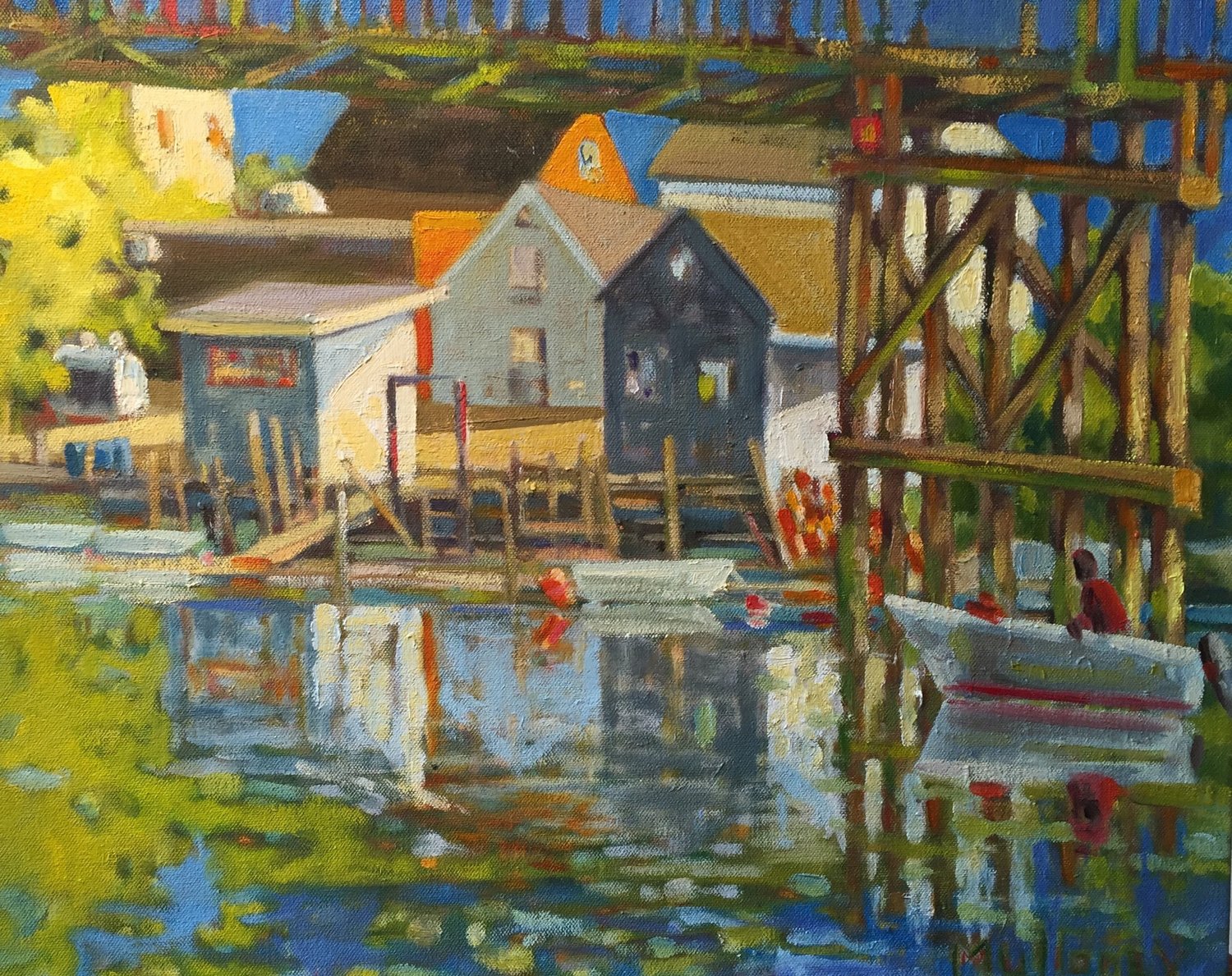 Cool Waters, oils, 16 x 20