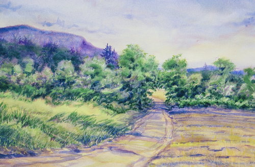 Rosedale Farm, watercolor, 18 x 24