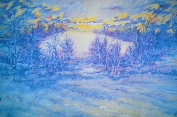 Winter Solstice, pastel, 18 x 24