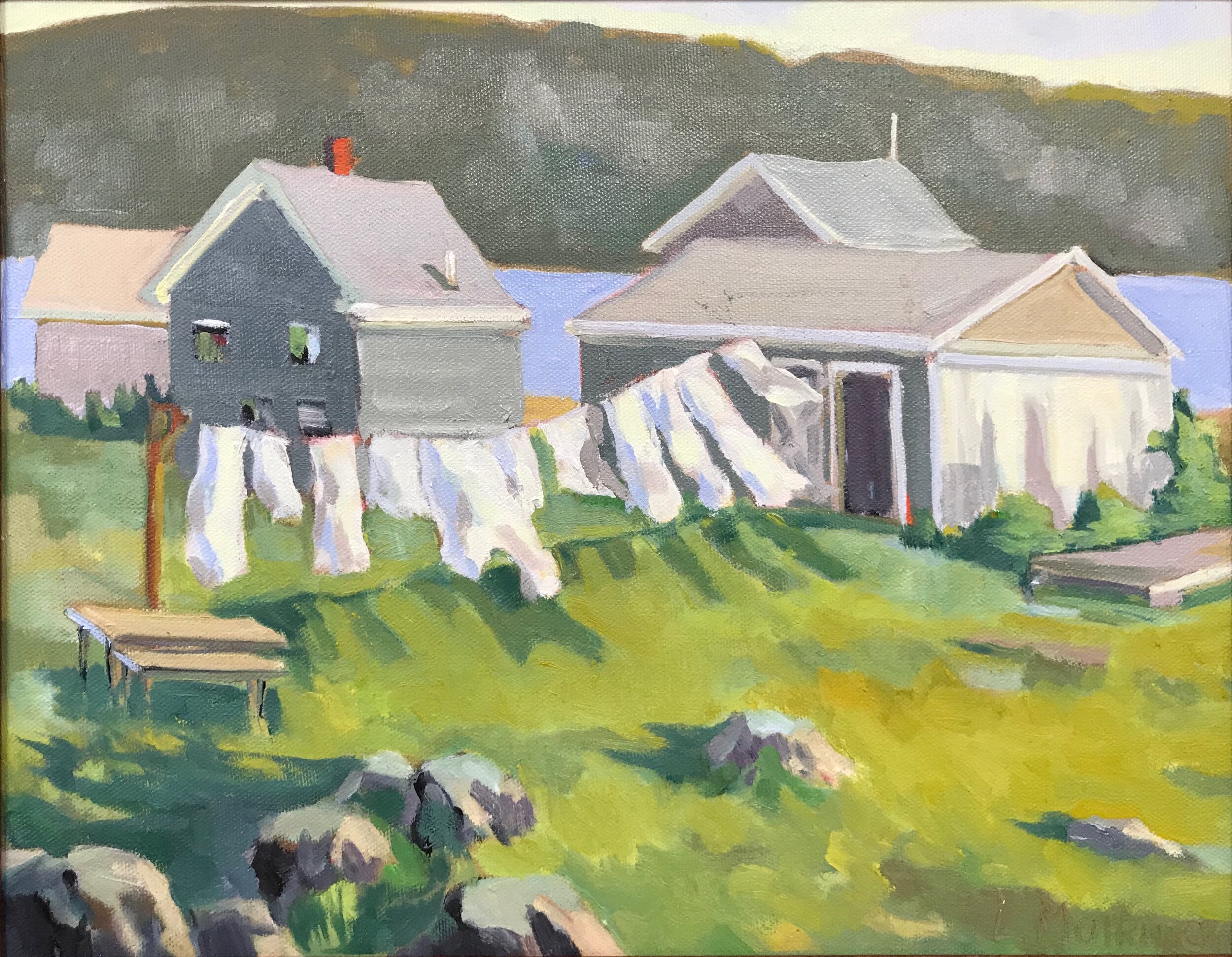 Laundry Day, oil on linen, 11 x 14 SOLD