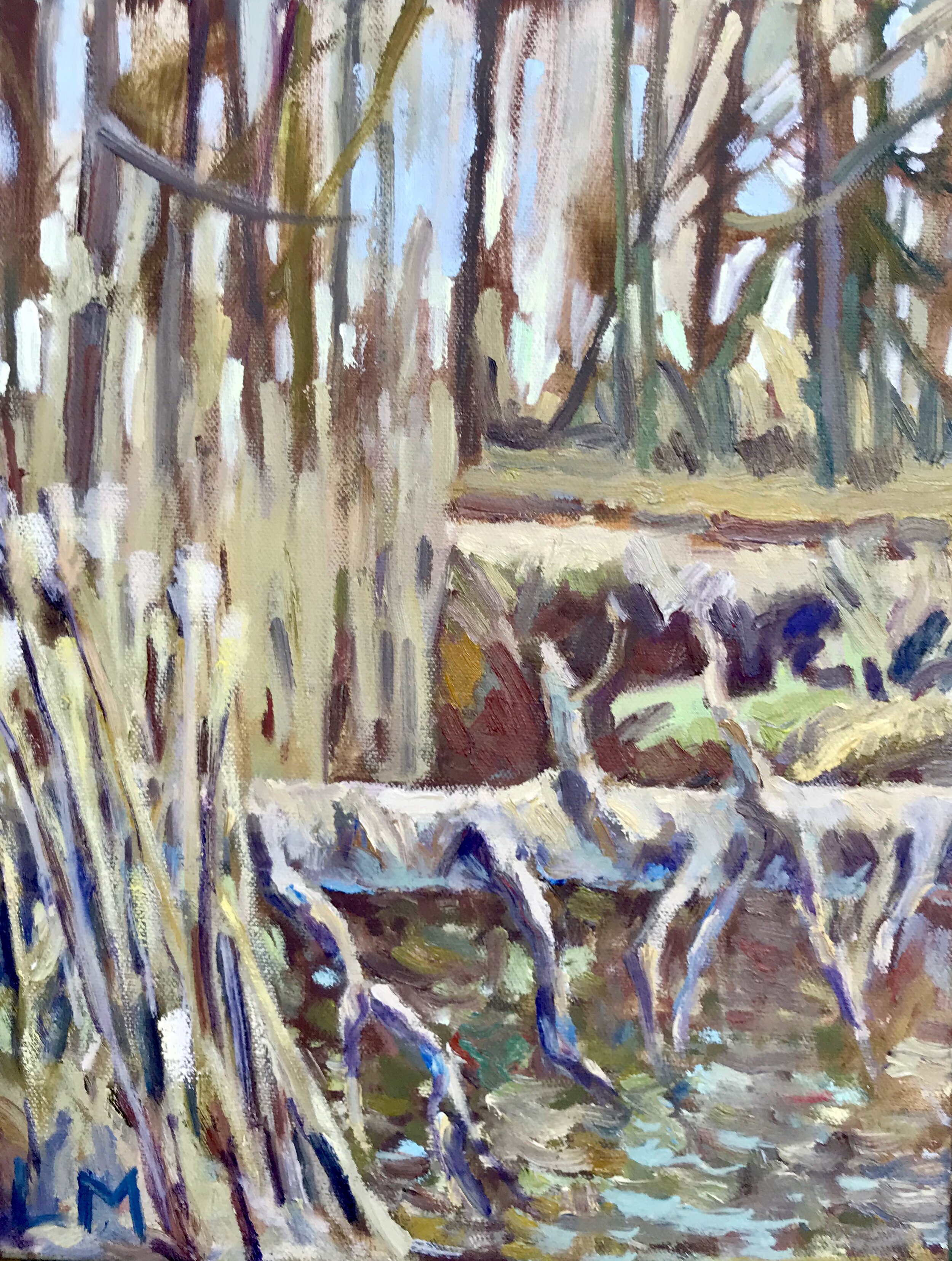 Marsh in March oils 12x16