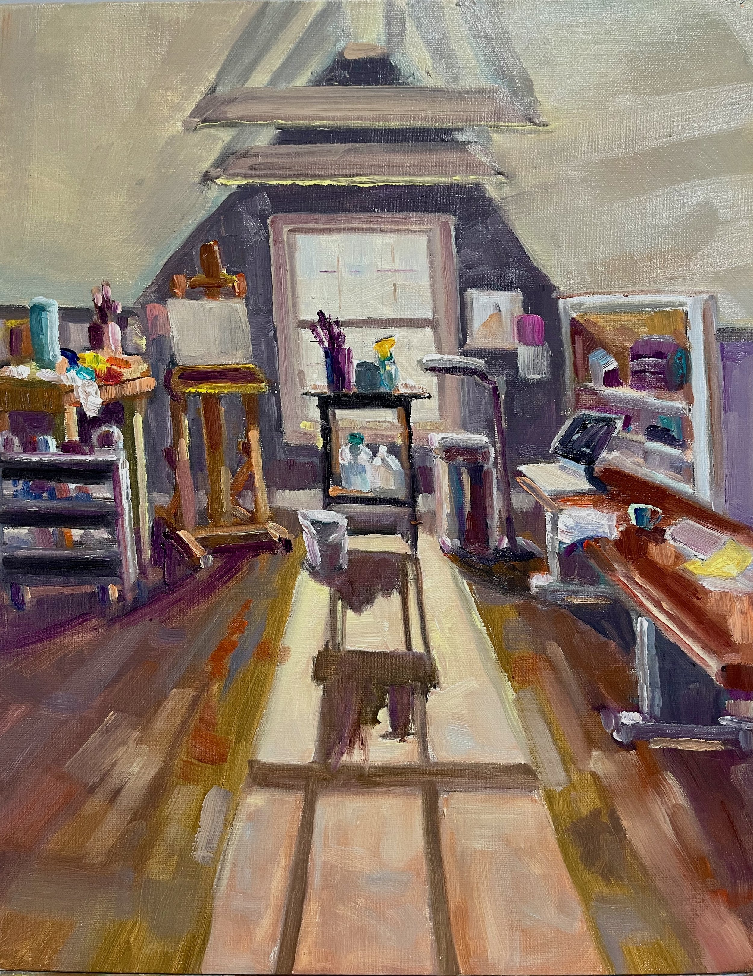 The Art Attic, oils , 11x14