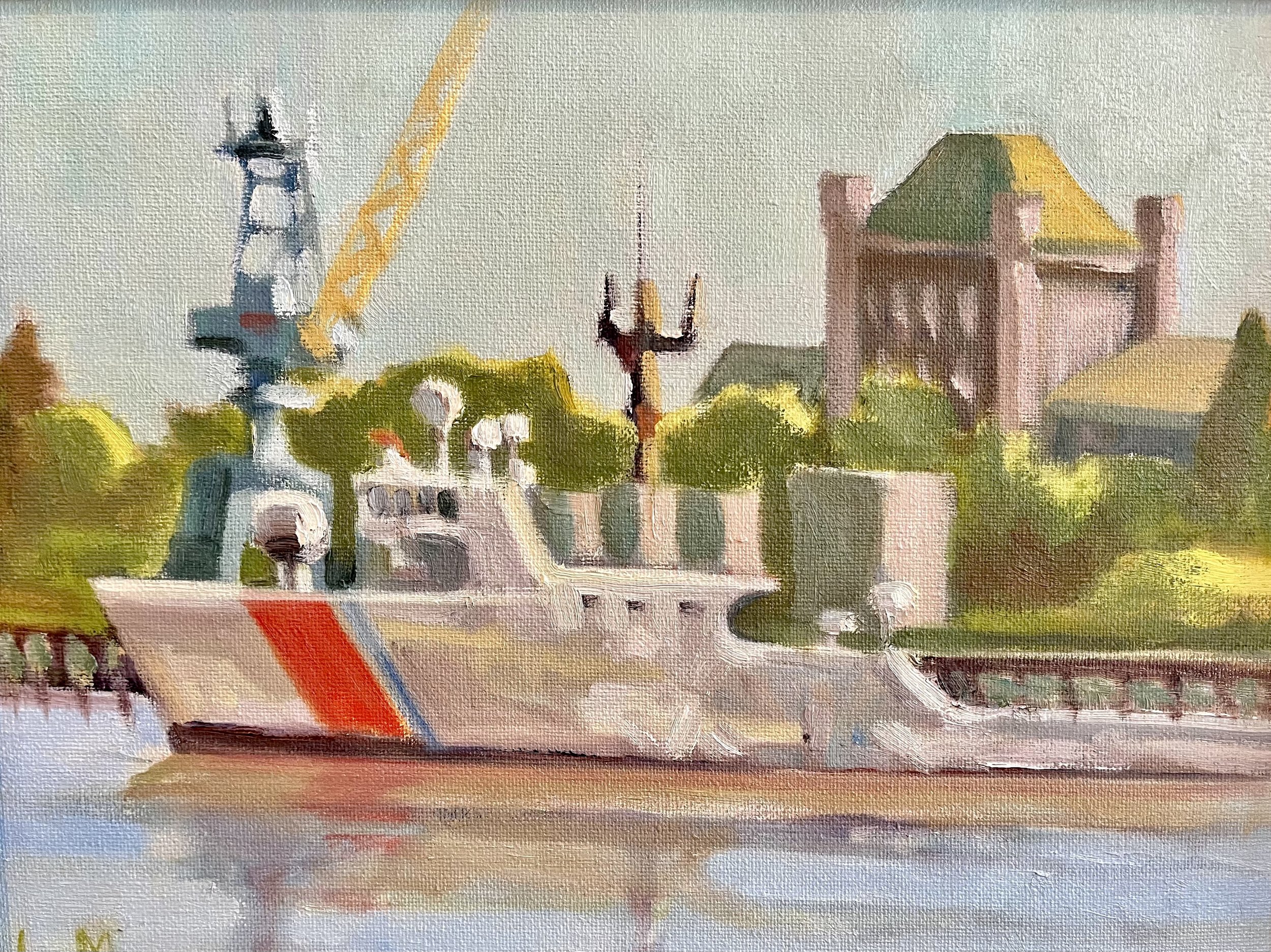 Coast Guard, oil, 9x12