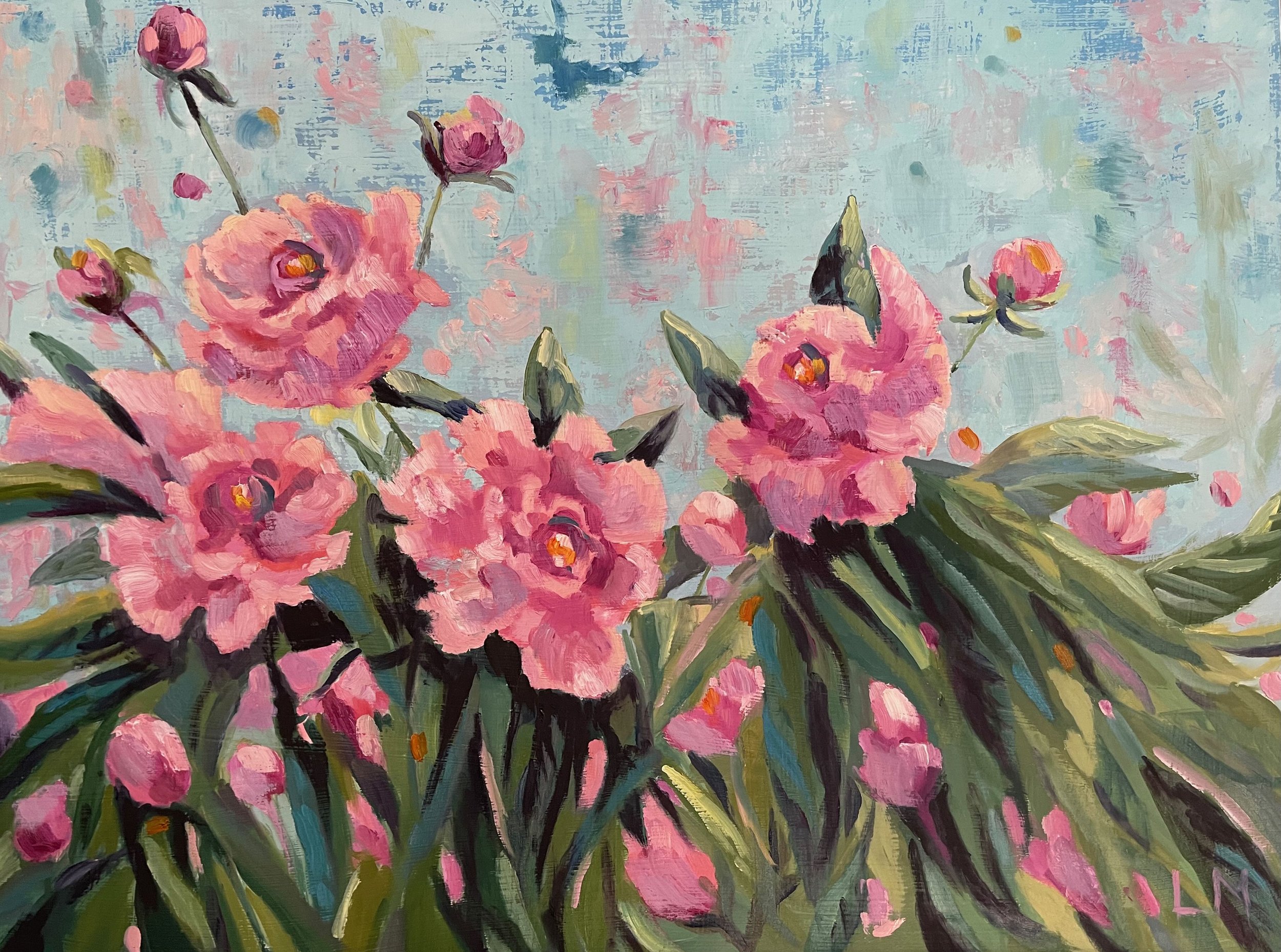 In the Pink, oils, 14x20