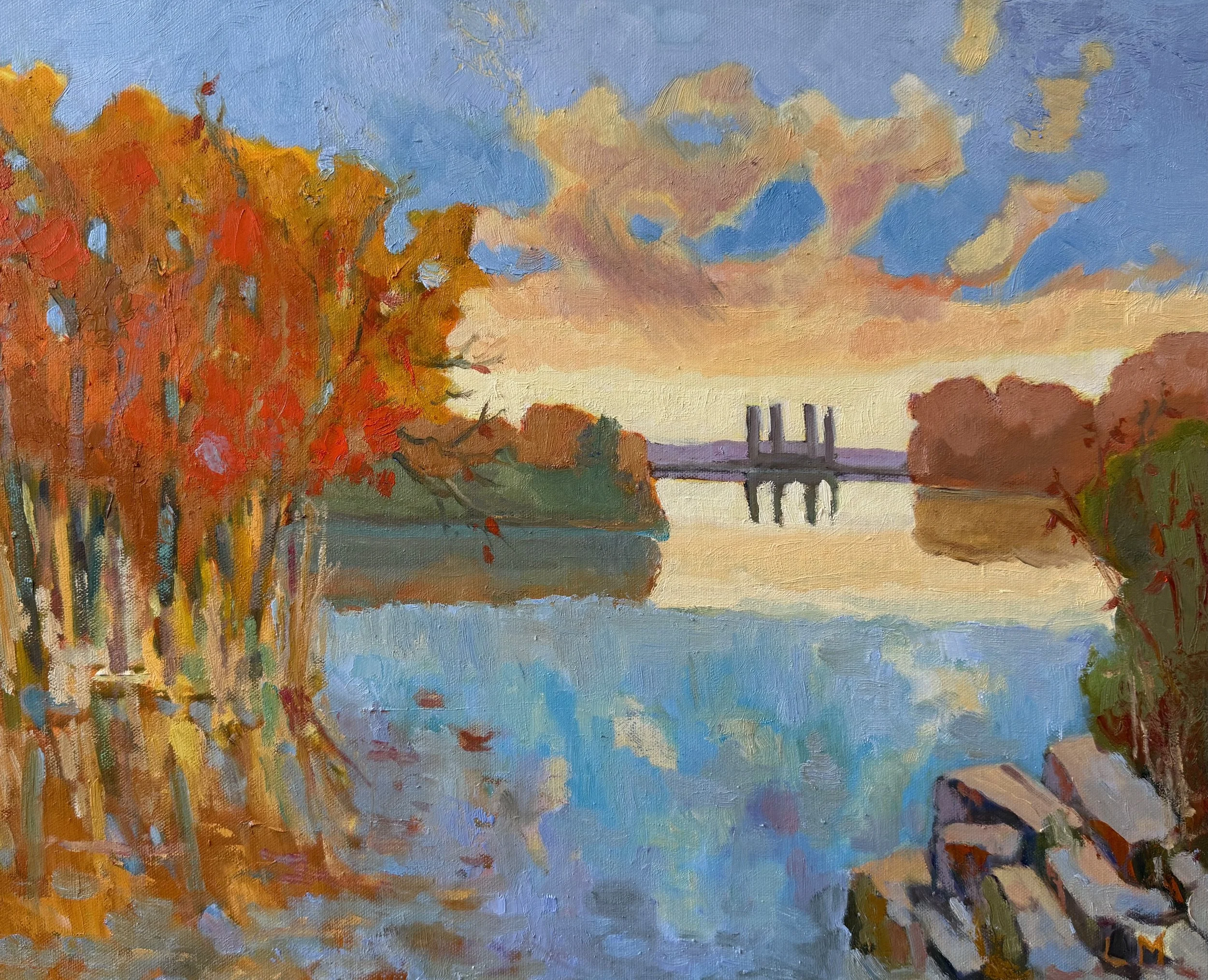 North Mill Pond, oils, 16x20