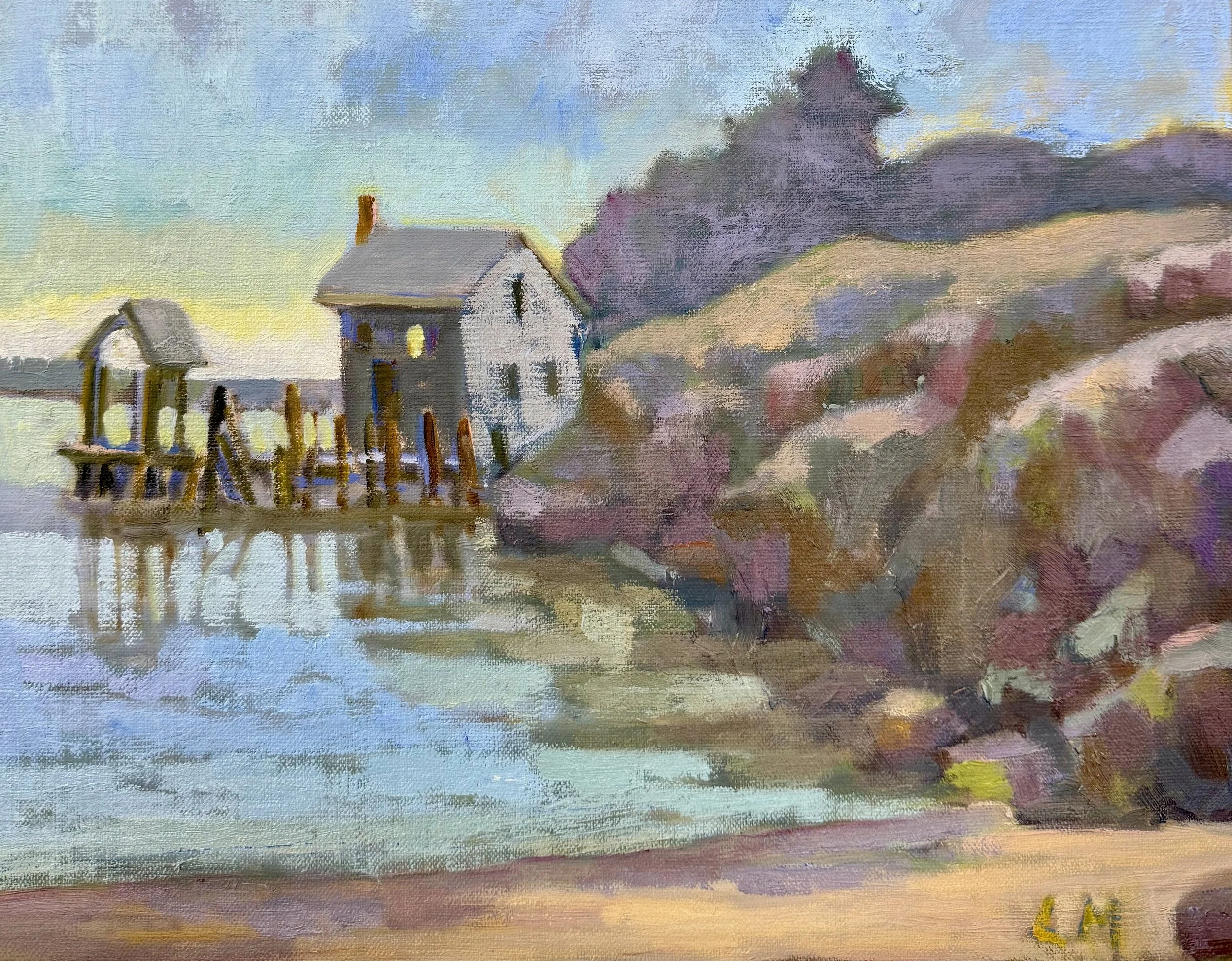 Fogged In, oils, 9x12