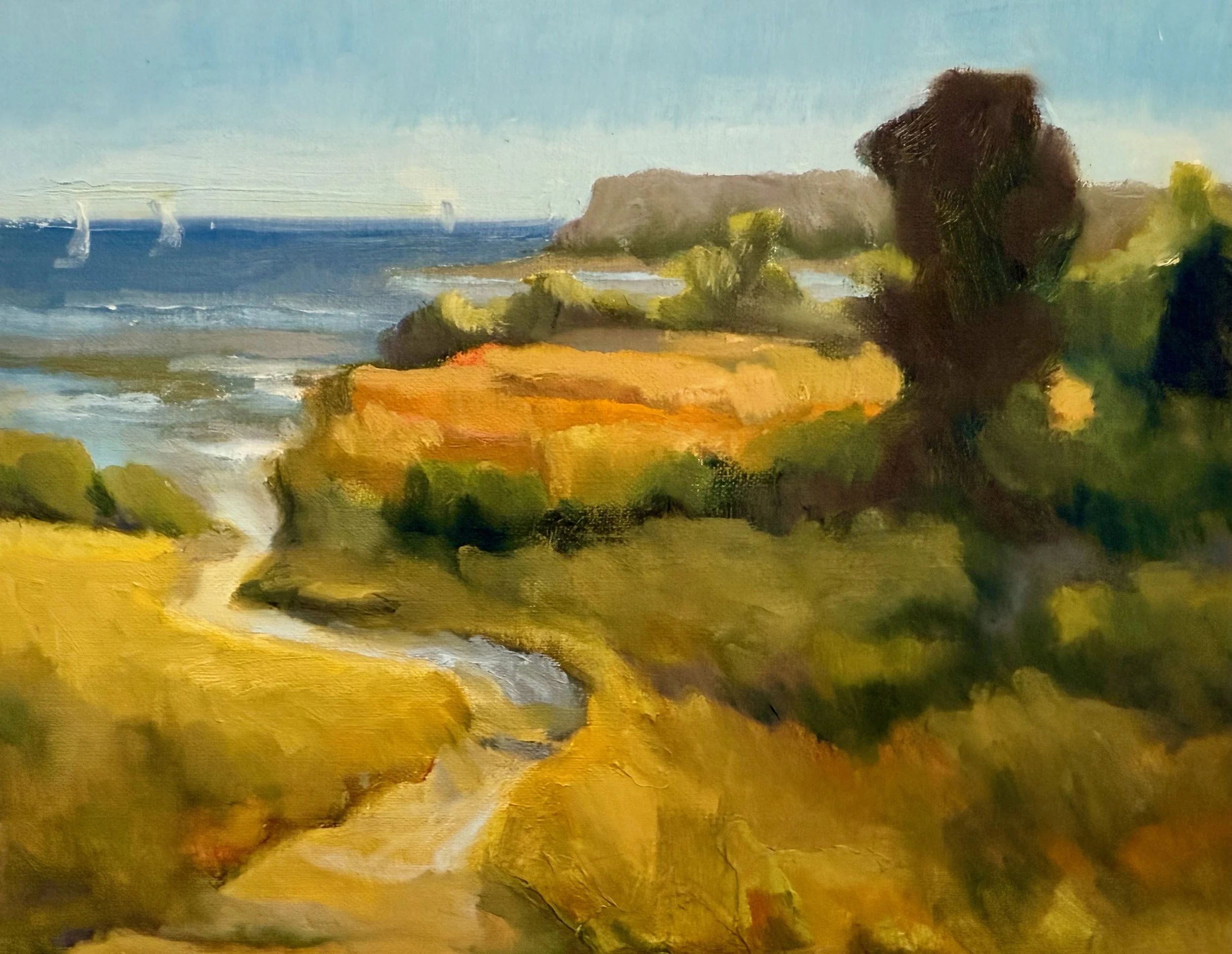 On Point, oil on linen, 9x12