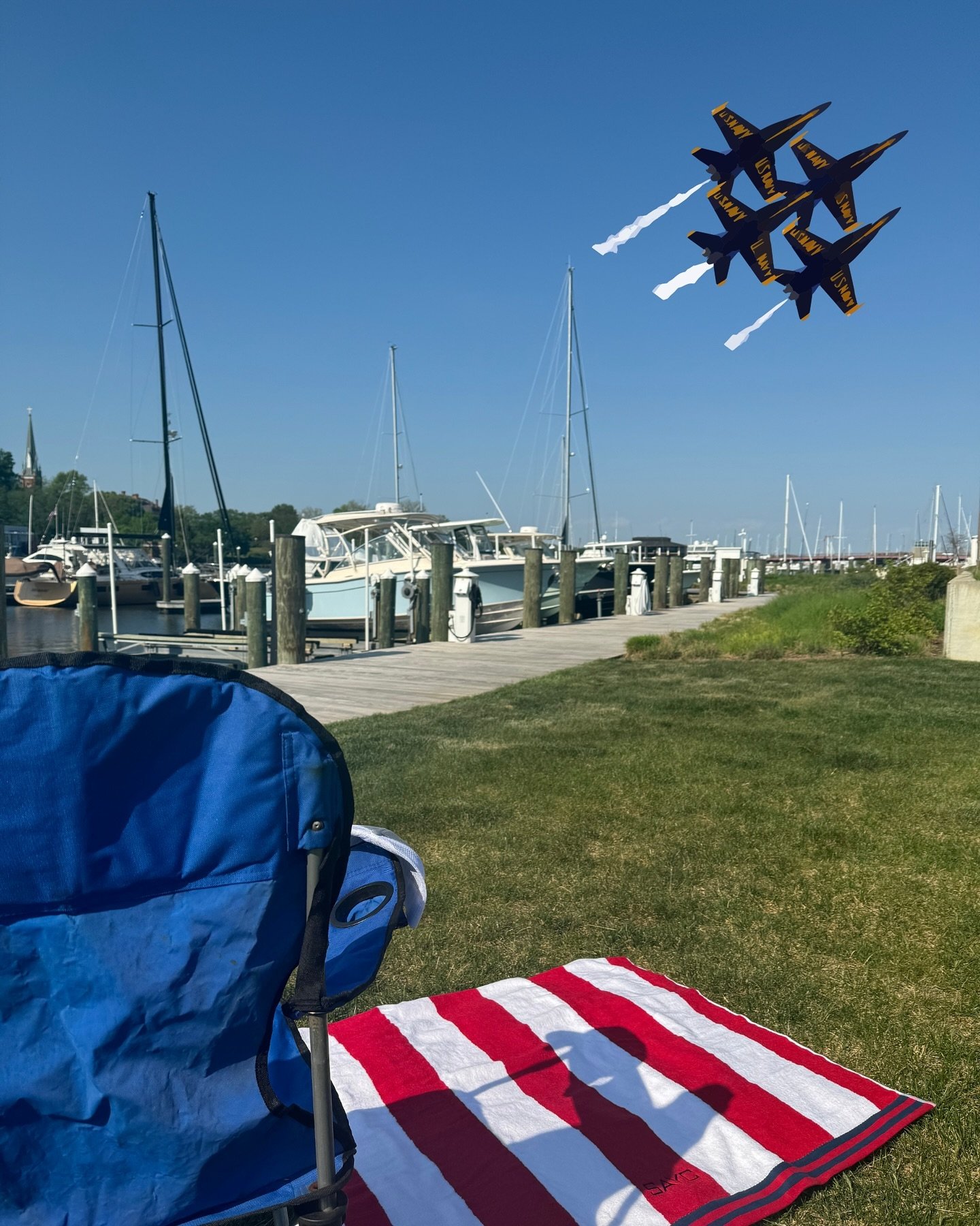 Hey Annapolis! The Blue Angels Air Show is two weeks away and we have the perfect viewing spot for you. 

Park at SAYC and join us on the Waterfront Lawn to see the show! 

Head over to our Facebook Event (link in bio) to let us know you&rsquo;re com