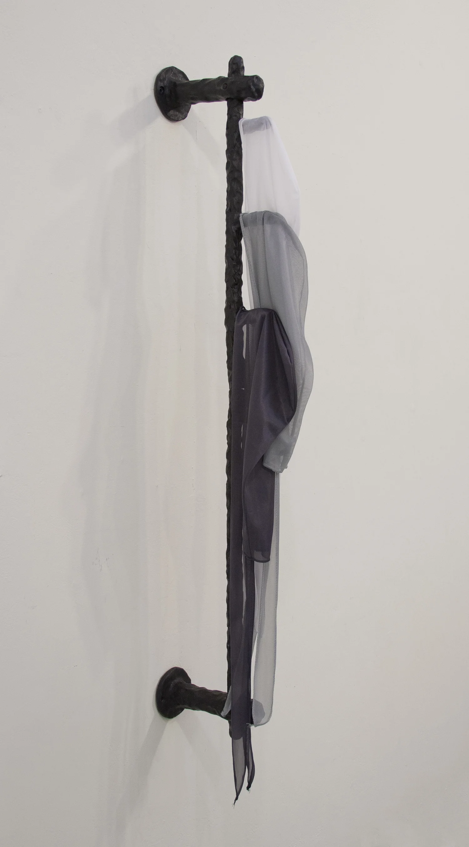 Du-Rack 2015 Glazed Ceramic, Du-Rags 56" x 4.5" x 8"