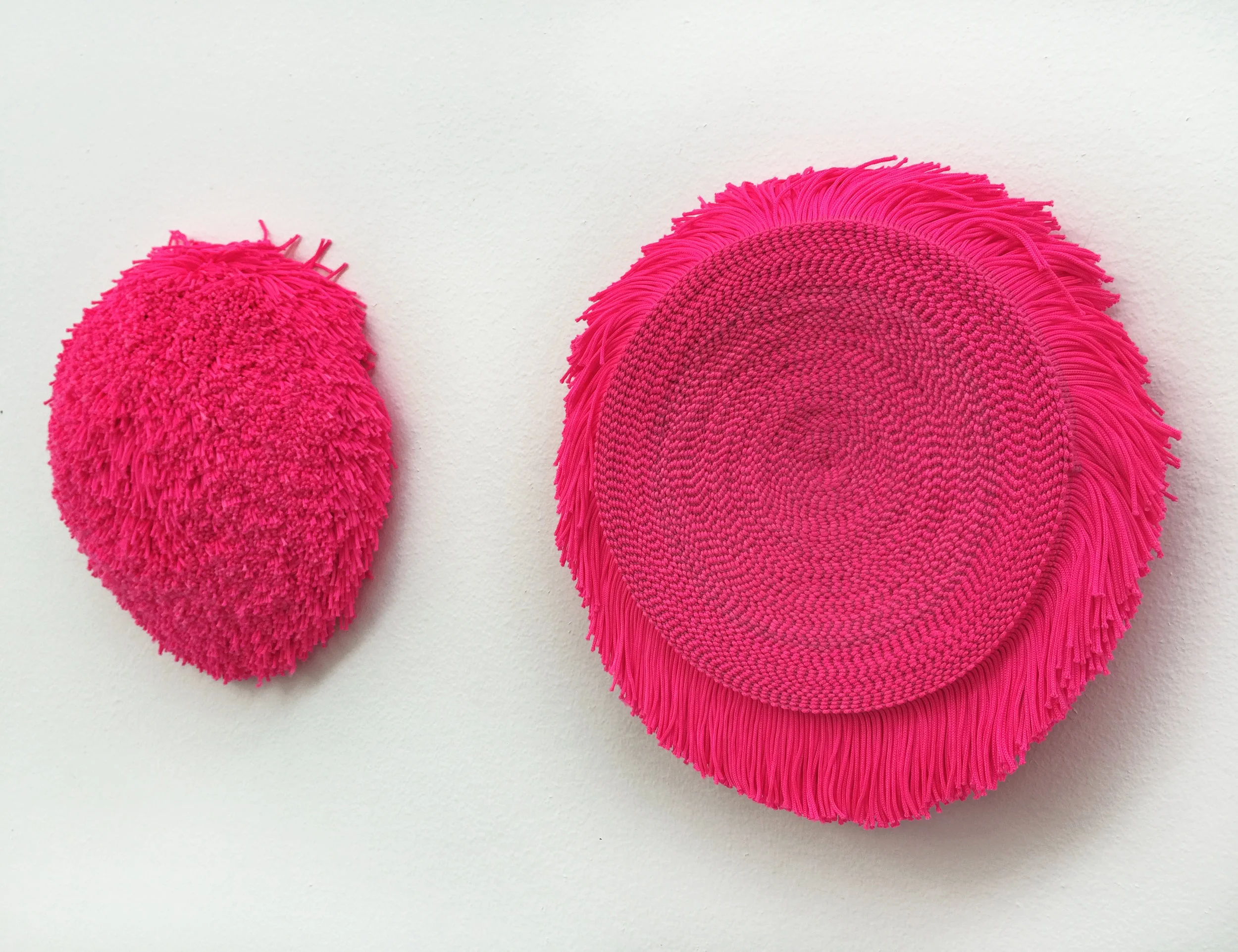 Role Over, 9x9x2" each, 20 yards of fringe each, (from the Role series)