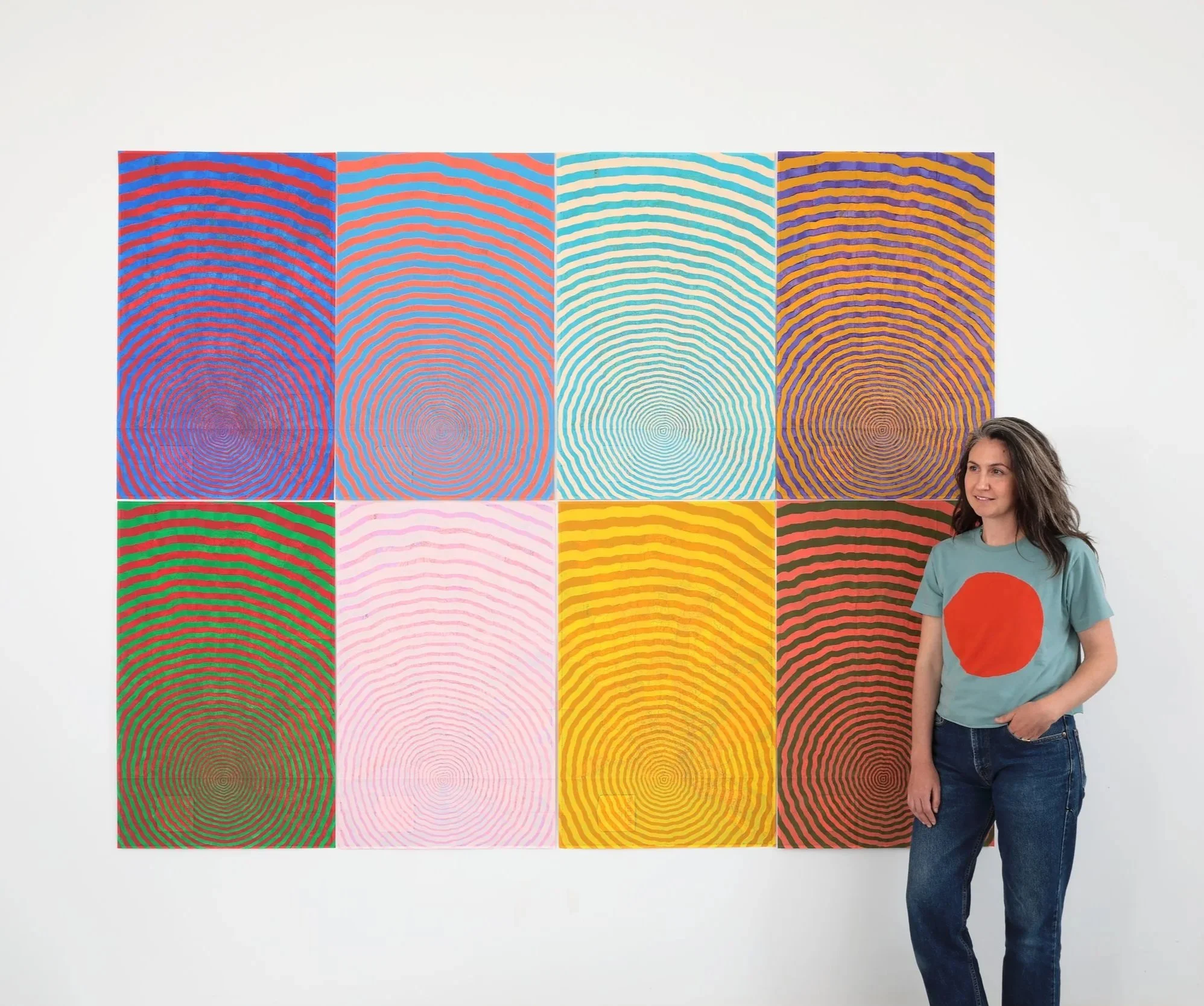 The Meteor and Its Consequences, 94x76", acrylic on US maps