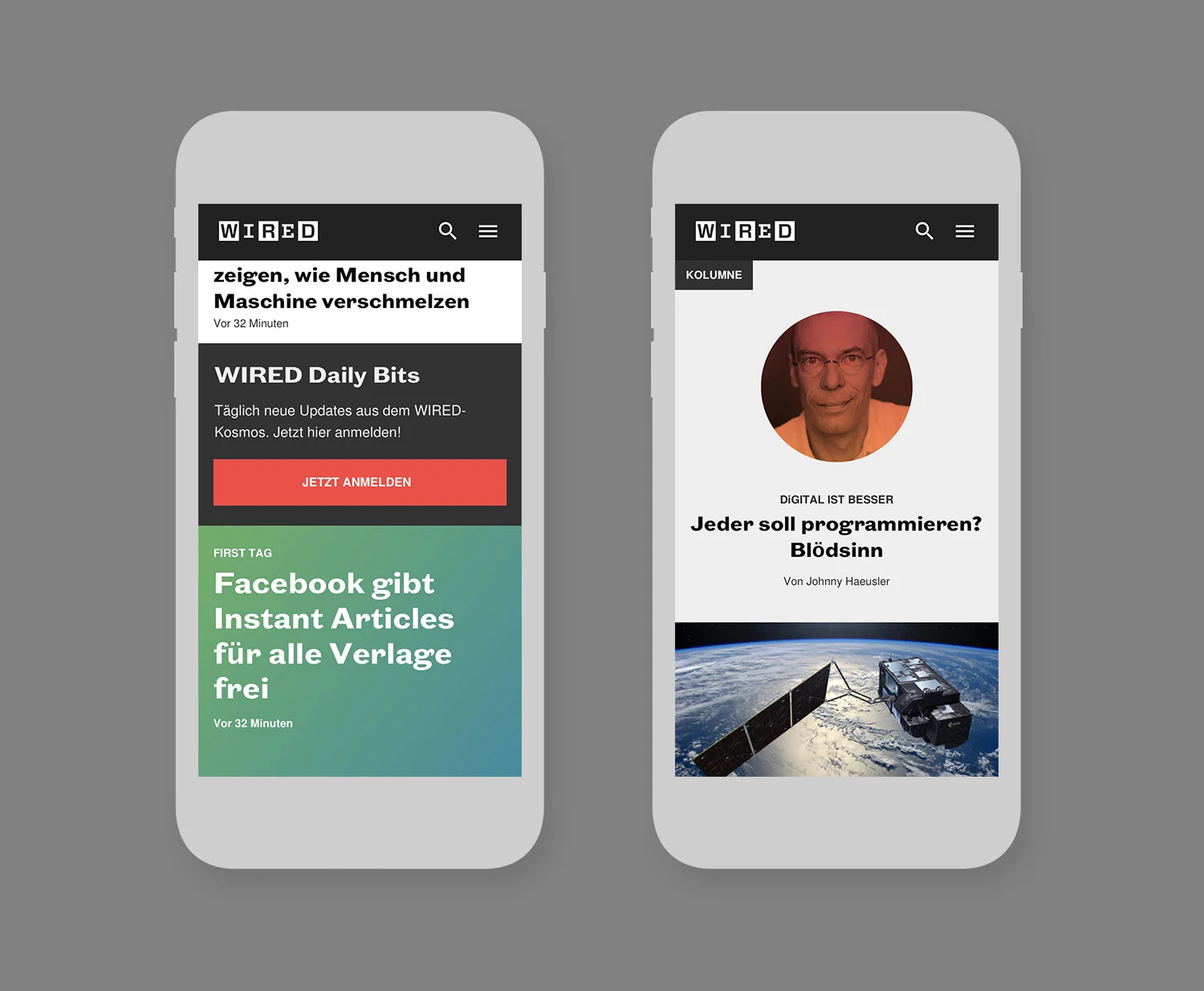 Wired Germany — Online Redesign