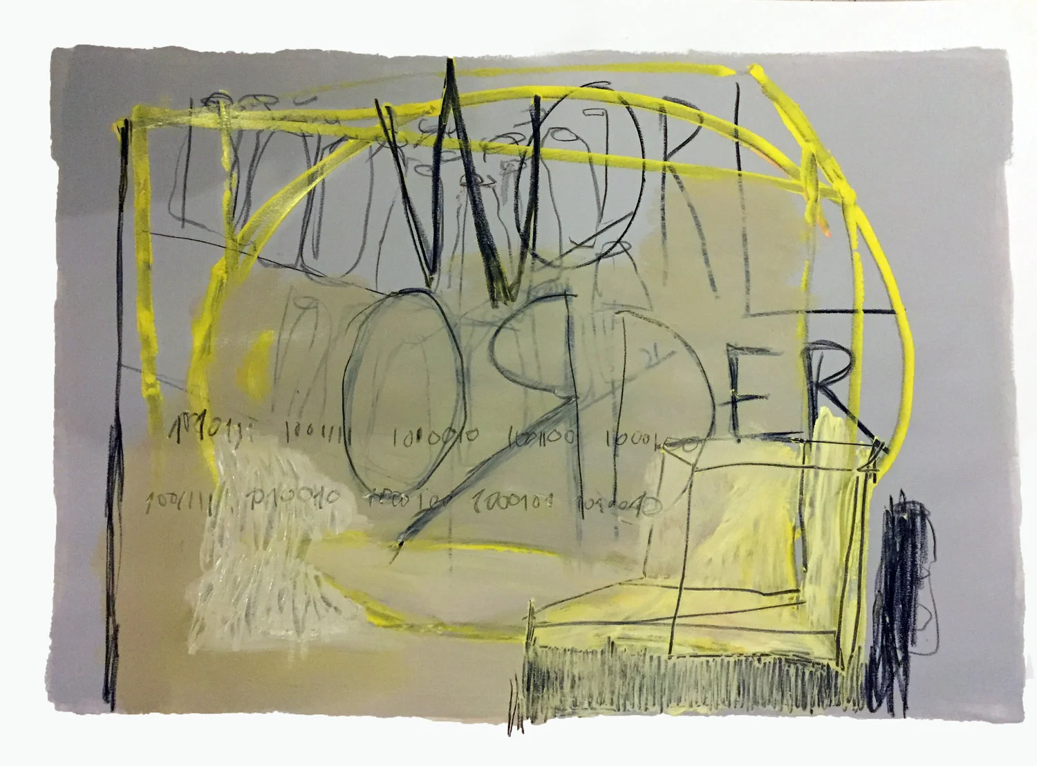 World Order (scketch) oil, charcoal and oil pastel on paper / 70cm x 100cm