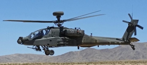 The 2017 budget compromise Congress reached will provide $774 million for 52 remanufactured AH-64E Apache attack helicopters, $262 million for seven new Apaches, and $72 million for long-lead items used in ten additional Apaches. The Apache is built by Boeing. (Wikimedia)