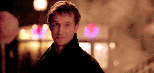An animated gif of Dr. Carter winking.