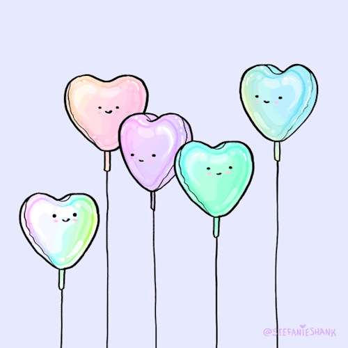 A bunch of heart balloons. Originally posted by @stefanieshank .