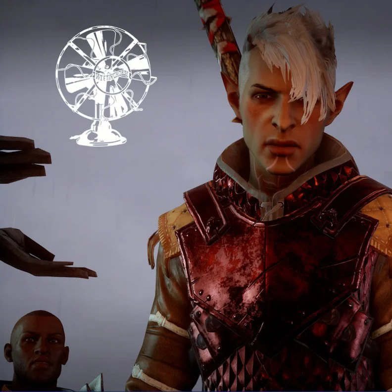 Episode 42’s cover: a Dragon Age: Inquisition avatar.