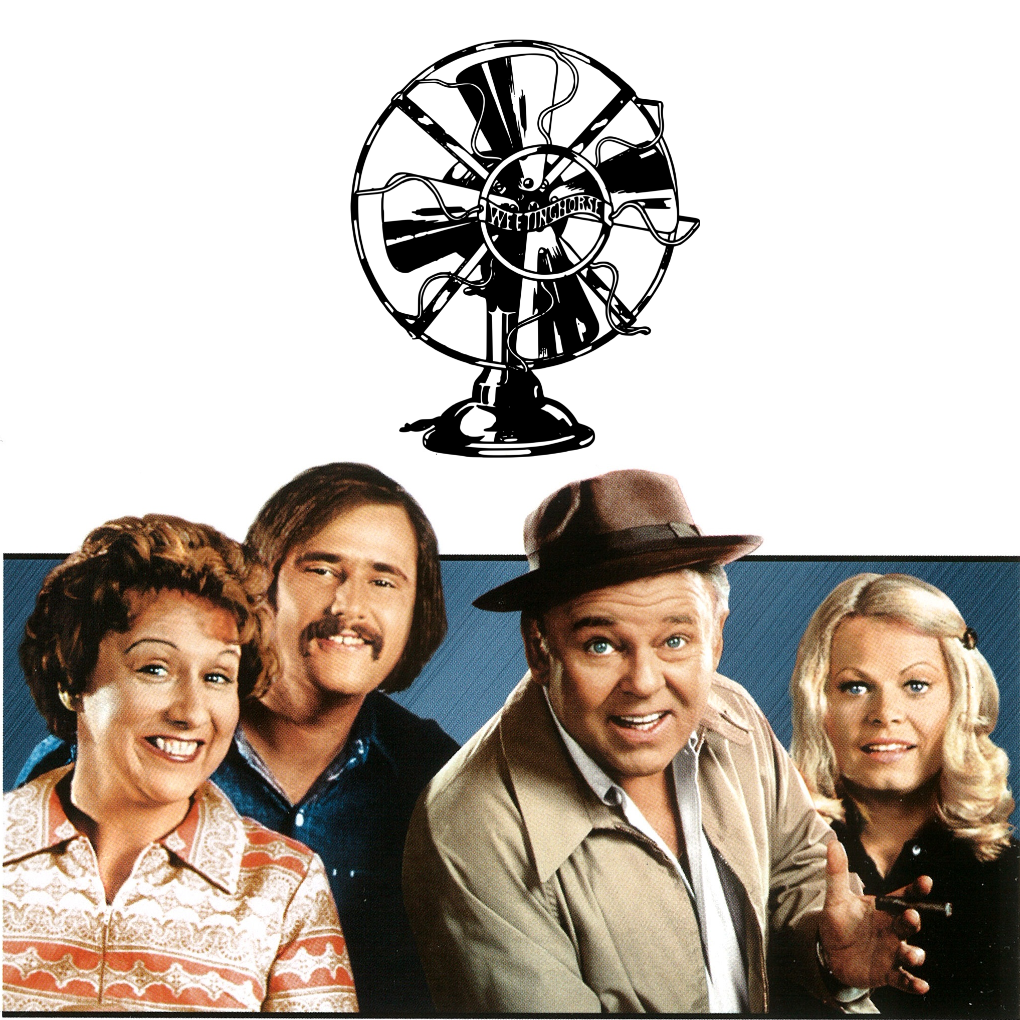 Episode 75’s cover: the characters of ALL IN THE FAMILY.