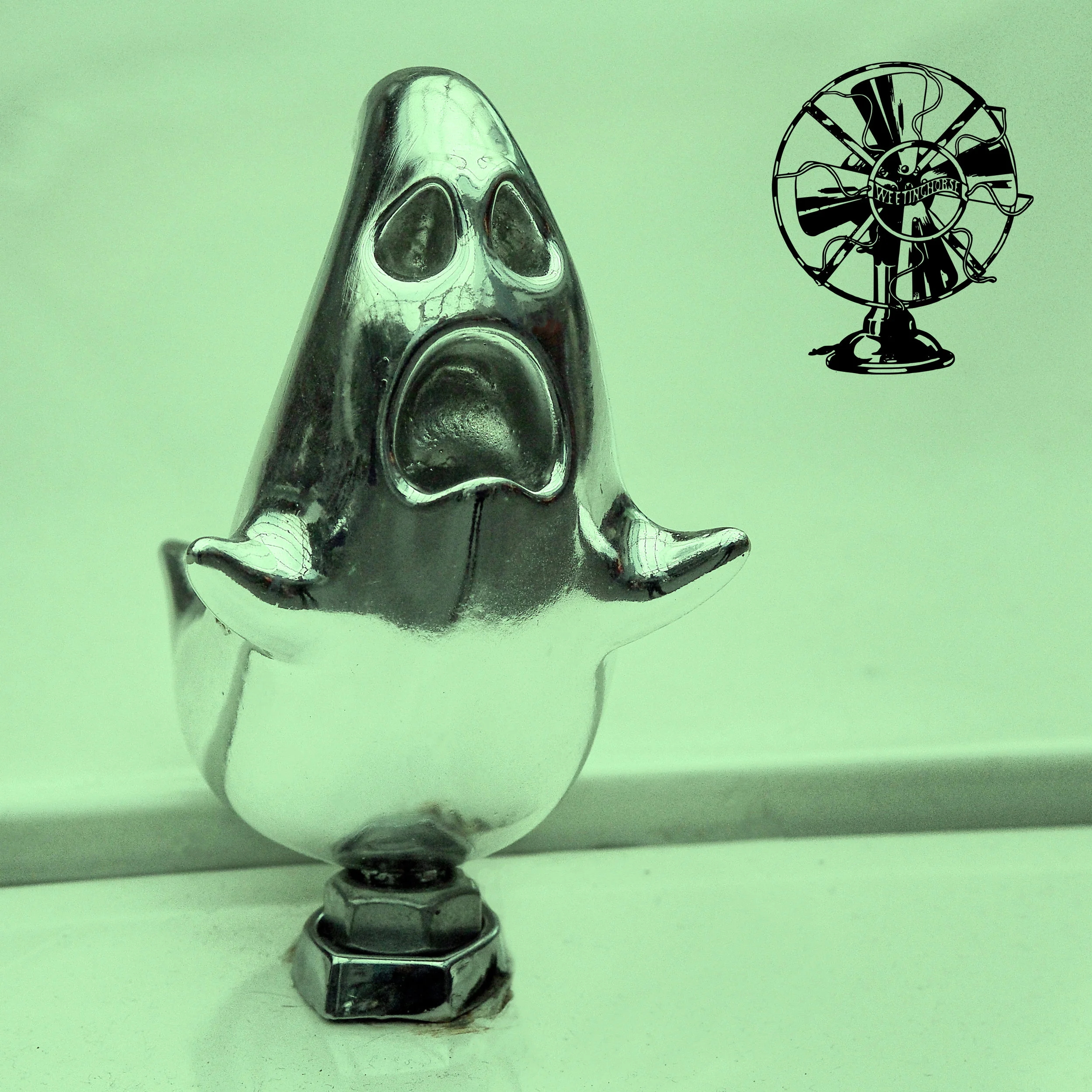Episode 95’s cover: a ghost hood ornament.