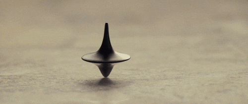 The spinning top from the end of Inception