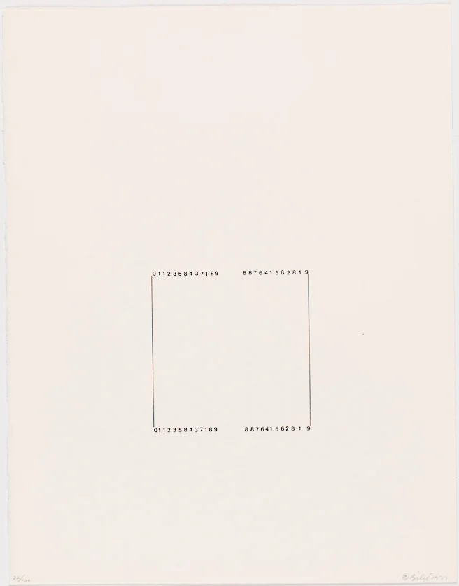 WORDS / NUMBERS / LINES, p7, 1977