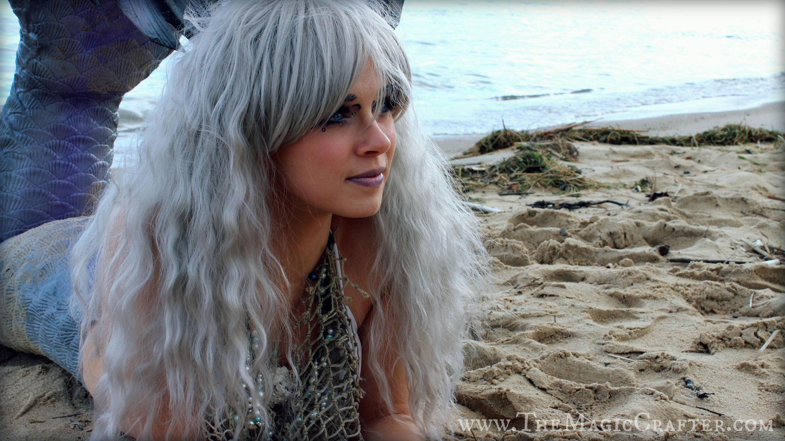 This is a picture of me... and my big fluffy puff-ball of silver hair!