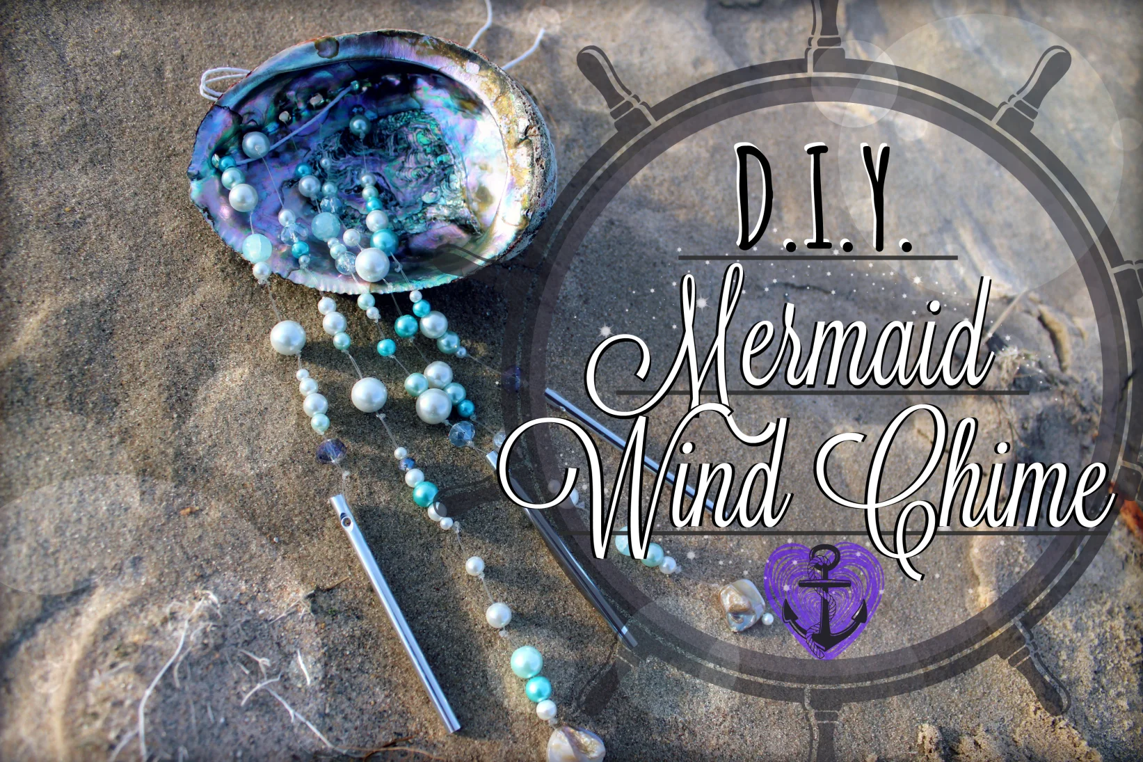 How to Make an Abalone Wind Chime - DIY Mermaid Beach Home Decor