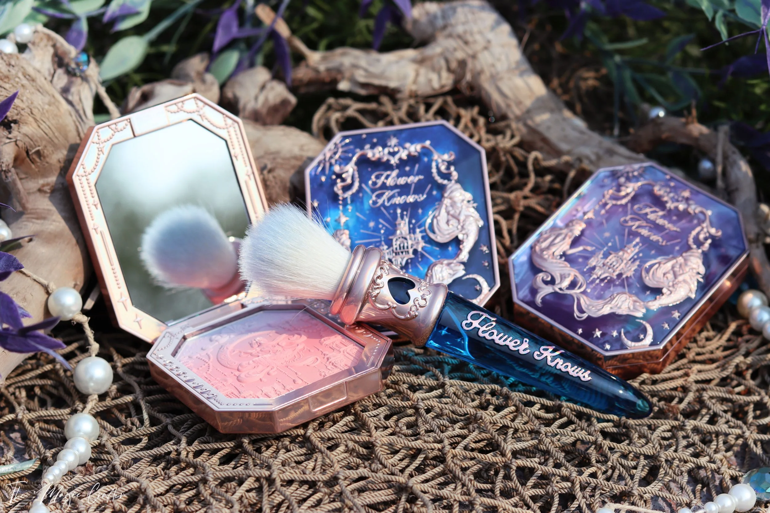 FLOWER KNOWS MAKEUP REVIEW (Moonlight Mermaid Makeup Collection ...