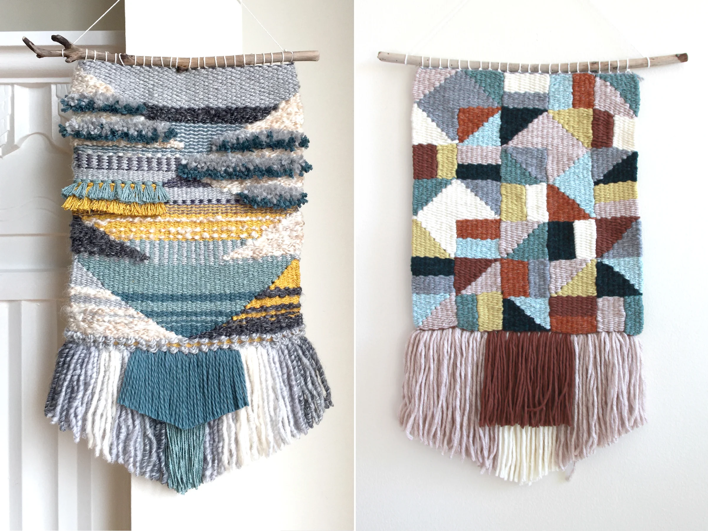 Lap Loom Weaving | Cotton & Wool