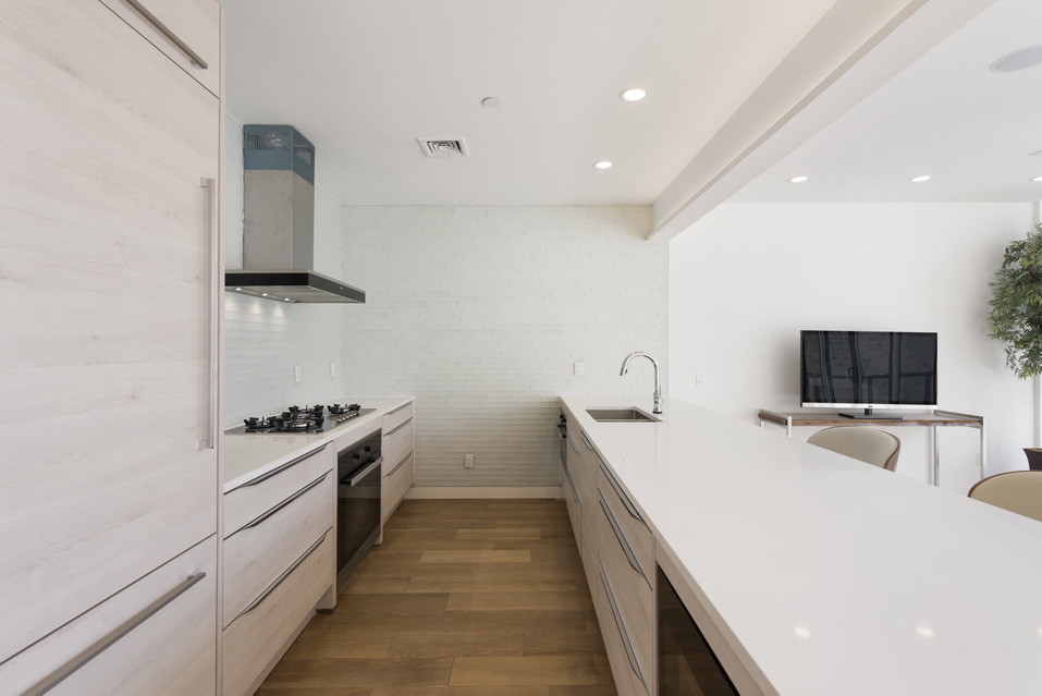 An Open Kitchen makes for a perfect living room