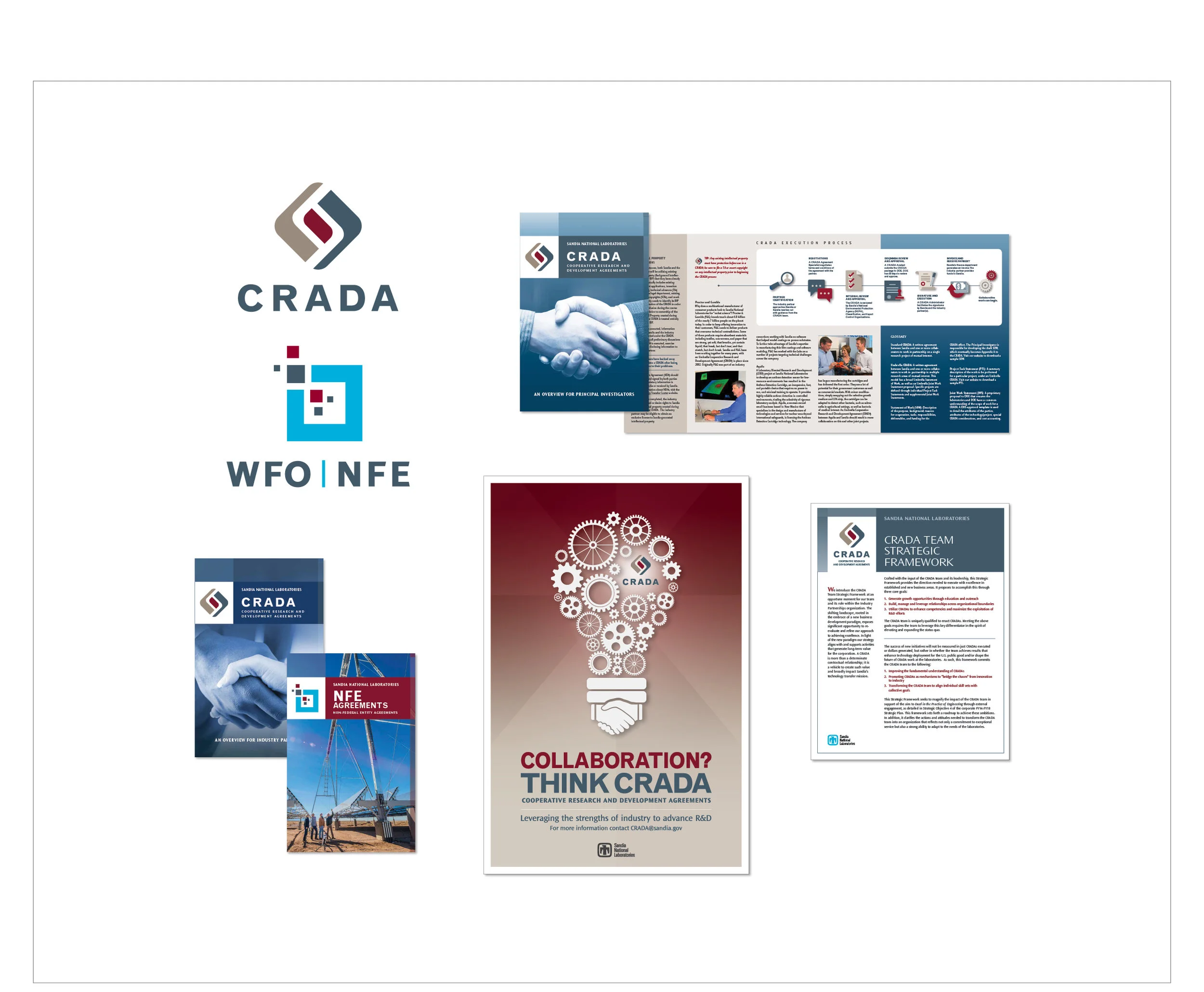 departmental identity that shows a unique look that matches main company's brand 