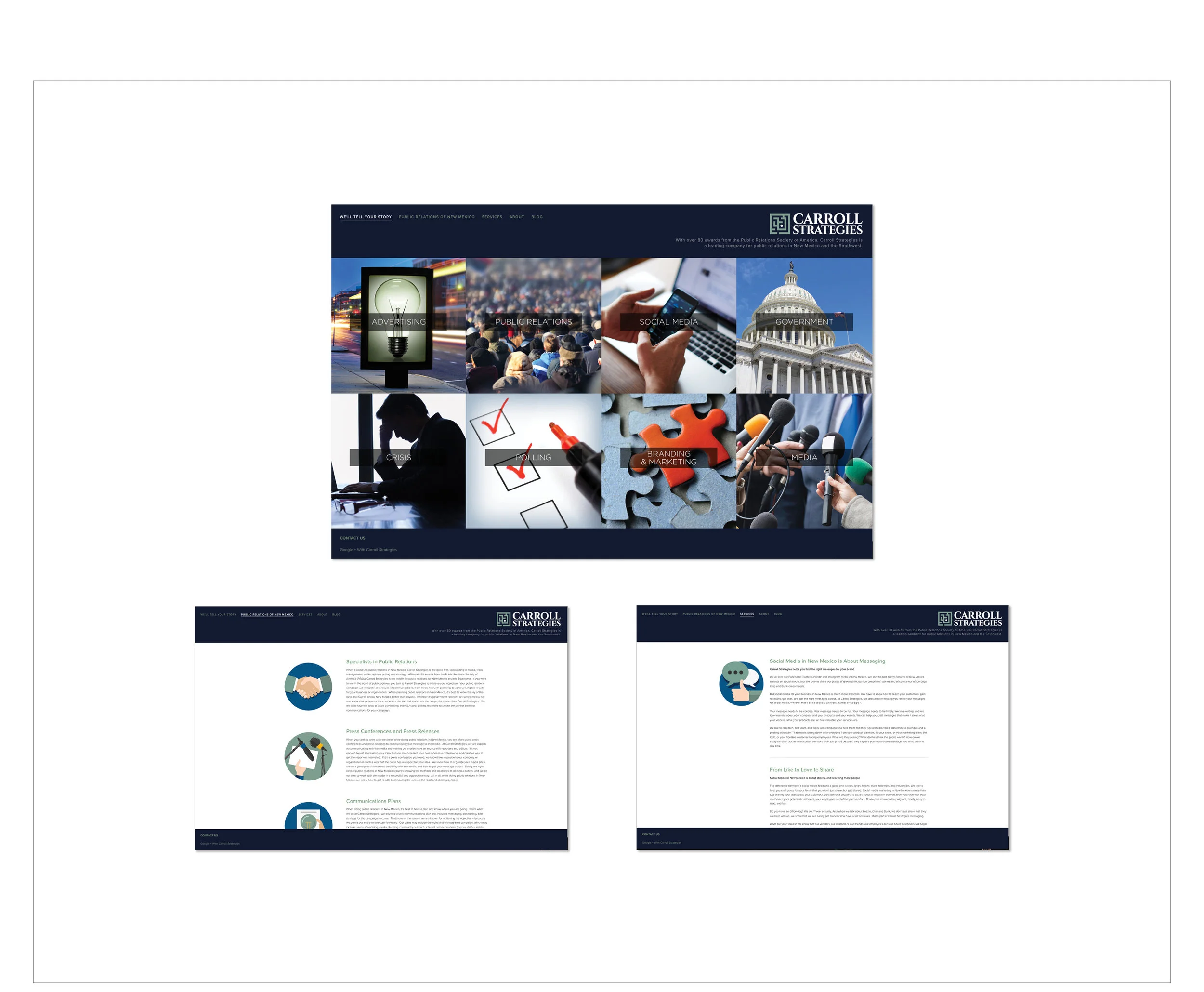 corporate public relations website