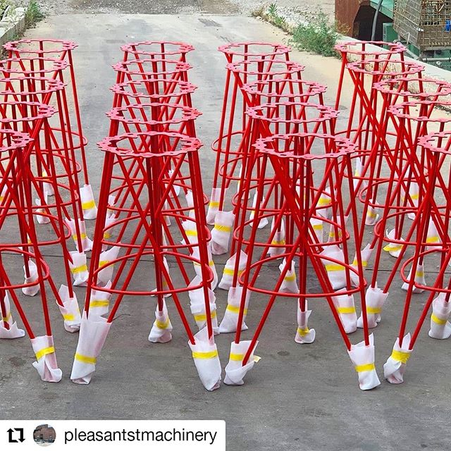 Glad to be of service. Can't wait to see them with the tops put on!#Repost @pleasantstmachinery
• • • • • •
They’re back and look great! Our thanks to Dawson and Erich @mpscoatings for doing a beautiful job and getting them back to us as quick as they did....#powdercoating #industrialstools #industrialstool #hairpinleg #industrialfurniture #midcenturymodern #metalstool #pleasantstreetmachinery