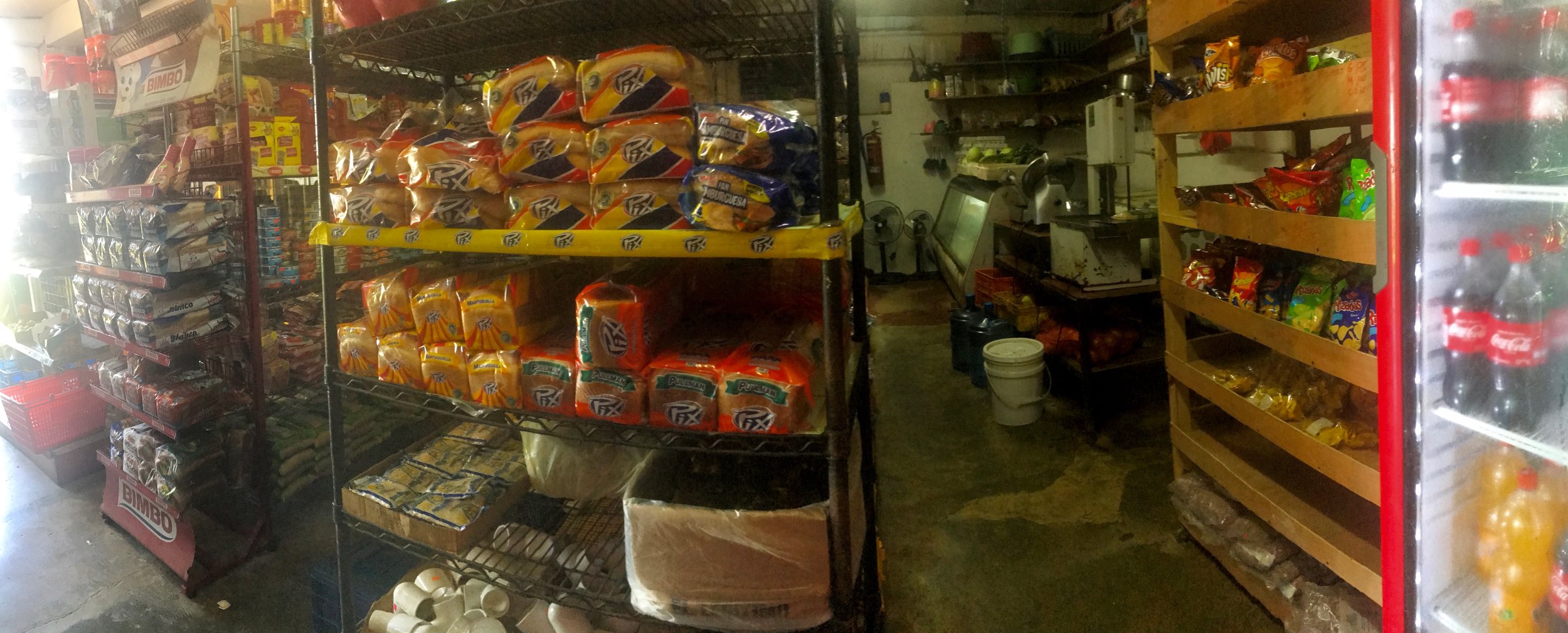 A crappy phone panoramic of our favorite market here