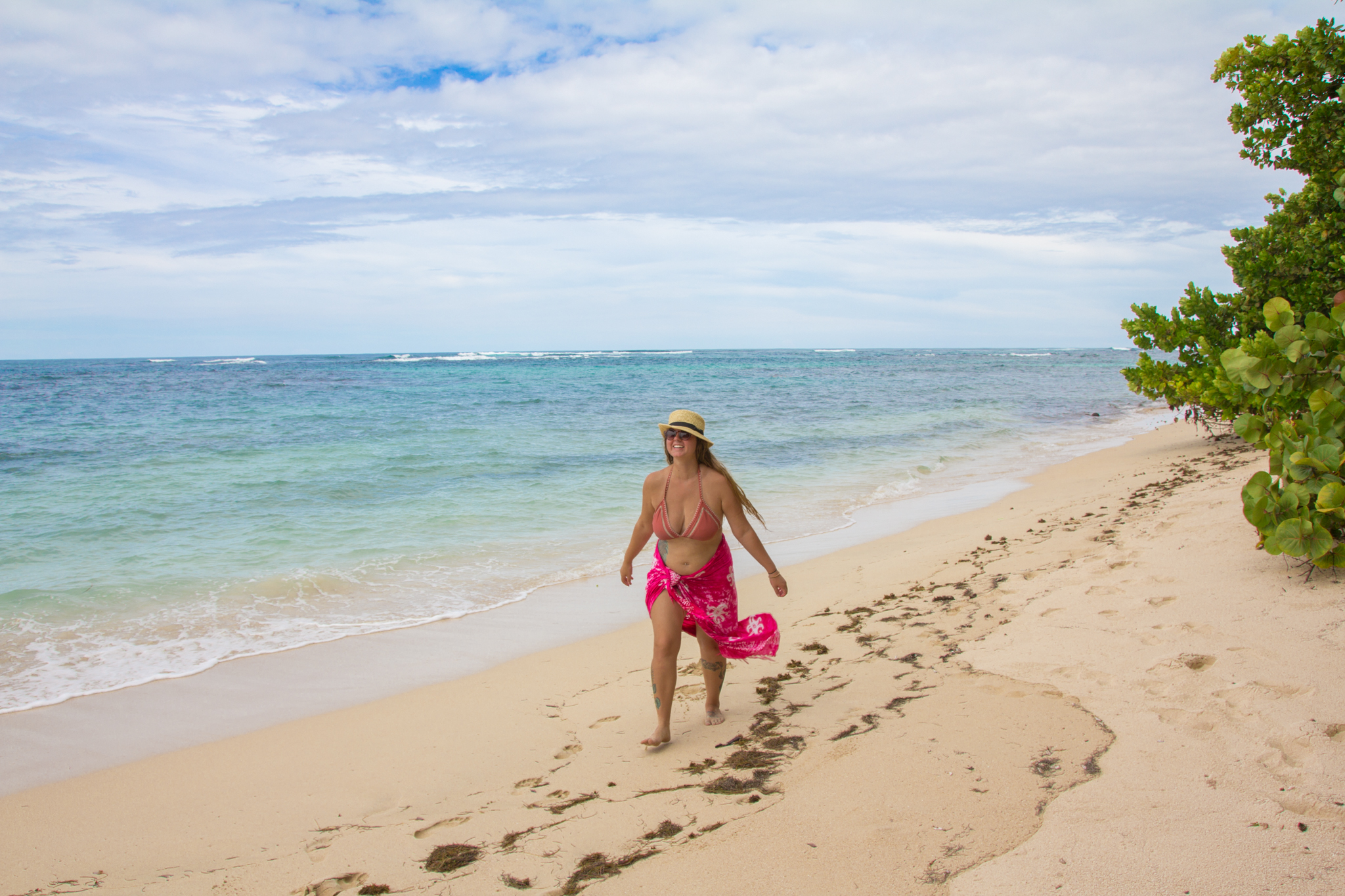 Candid photo Vince took of me. I immediately wanted to delete it because my stomach is hanging out, but look how happy I was! I didn't care how I looked in this moment. I cared about squishing my toes in the warm sand and feeling the salt water breeze in my hair. I kept this photo as a reminder (to myself and anyone else who needs it) that you don't need to be skinny in order to be completely blissful. 
