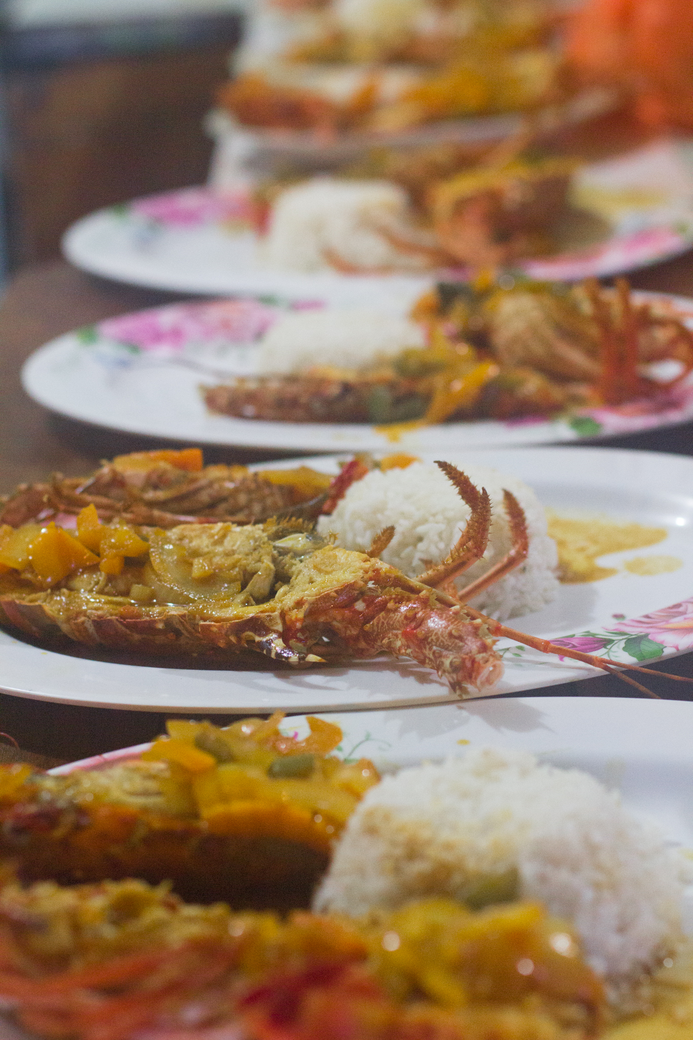 Confession: I didn't prepare this yummy dish but I did learn how to make it as they were cooking!