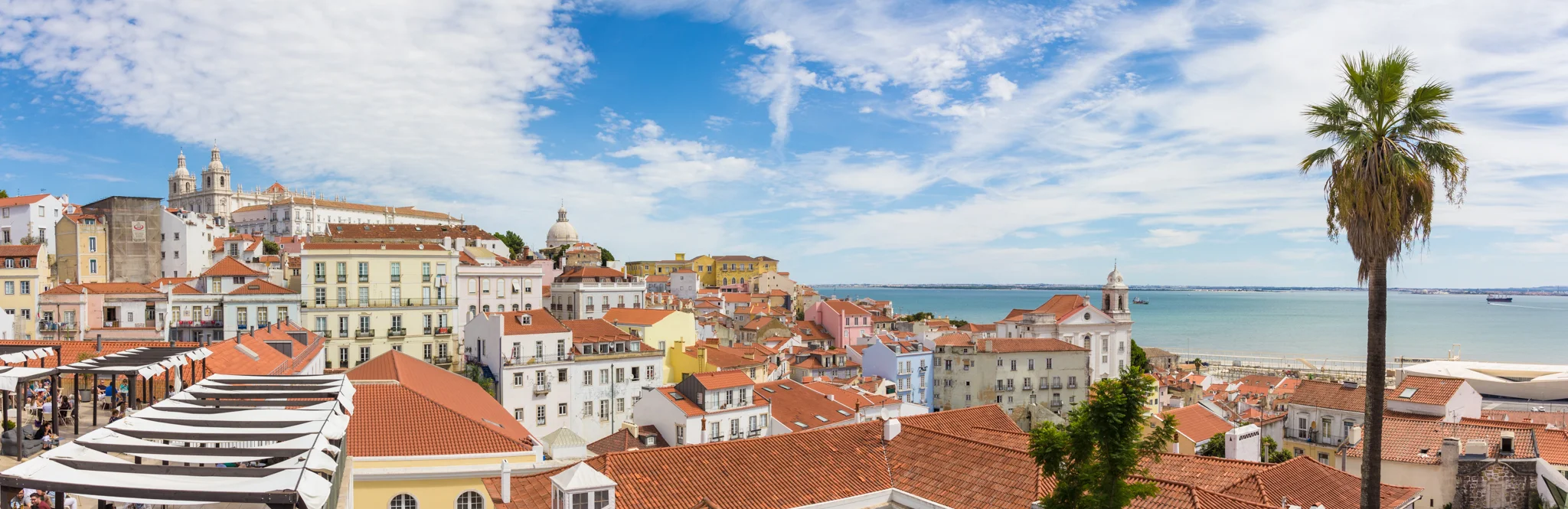 Lisbon, Portugal as seen from a lookout point I found on Google Maps