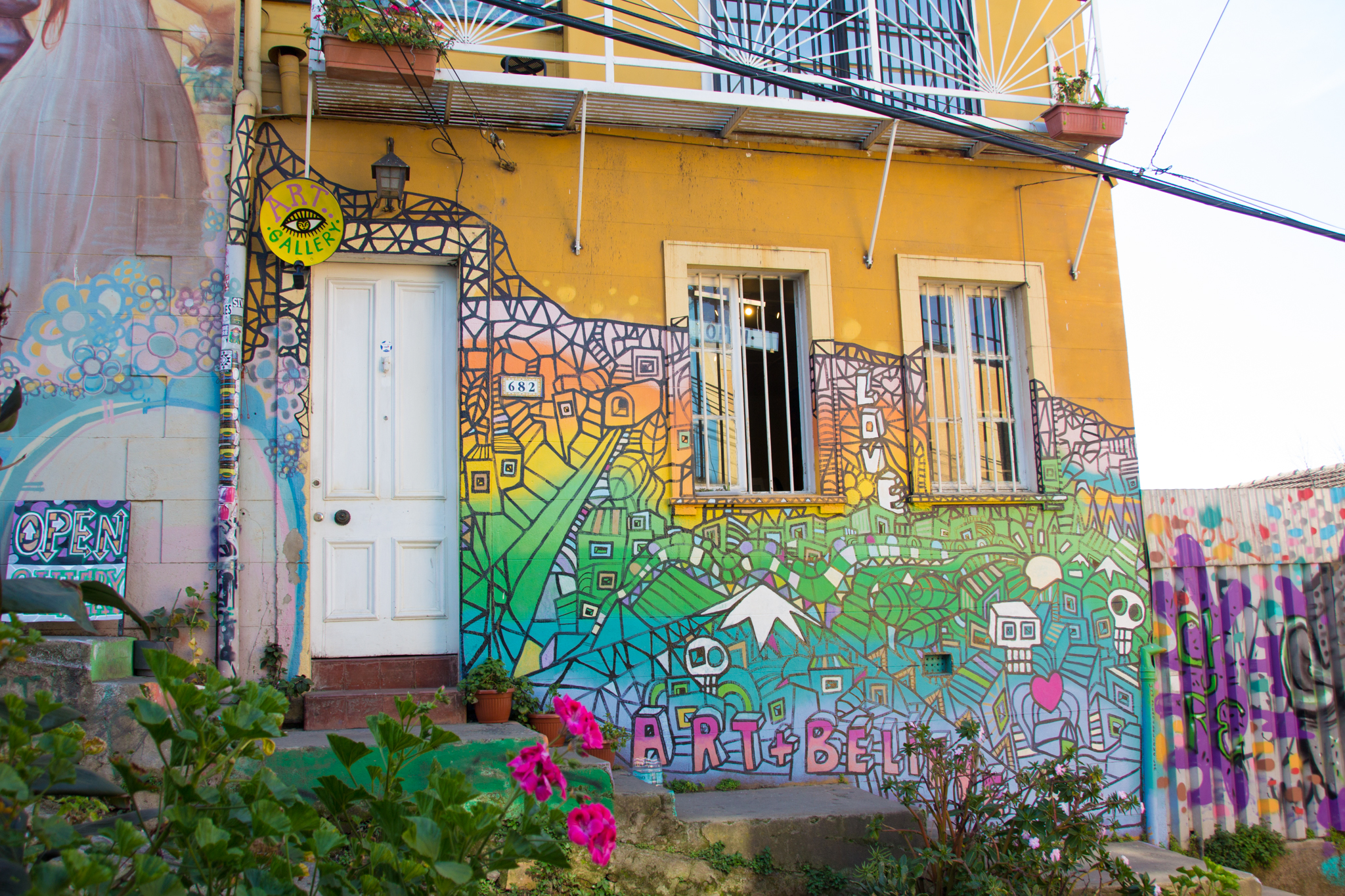 A local art gallery in Chile