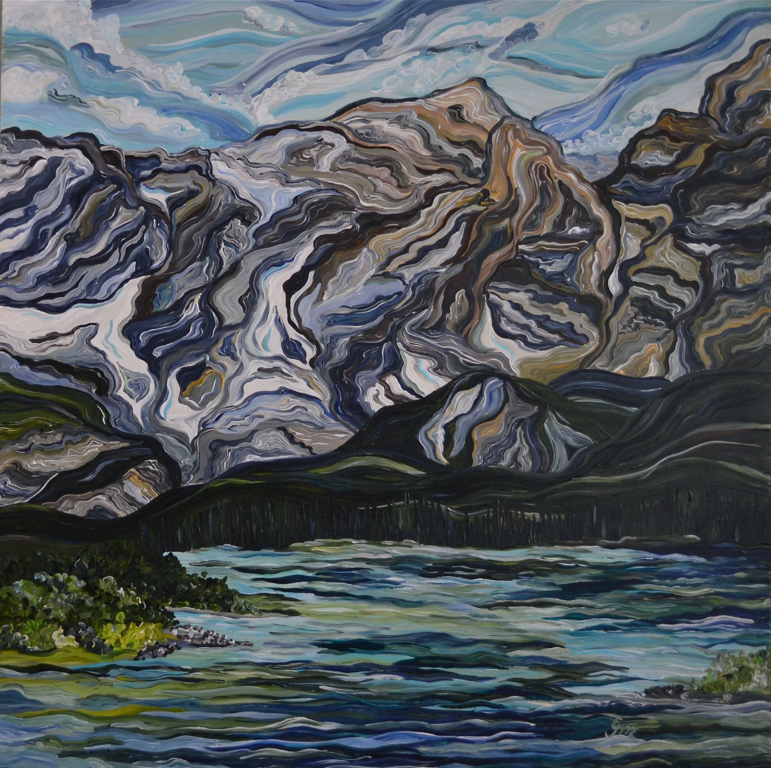 High Season, 48" x 48"