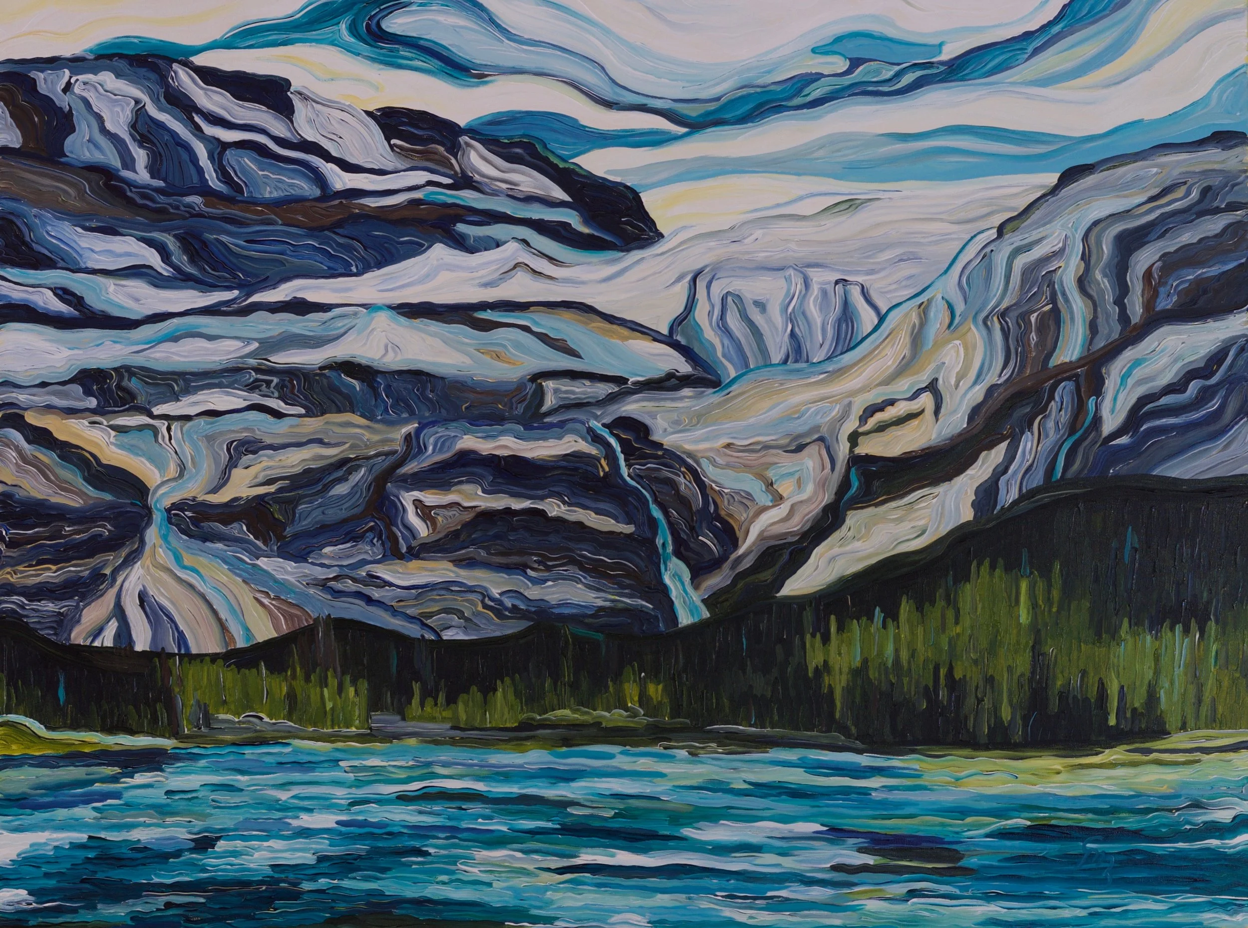 At the Source, 36" x 48"